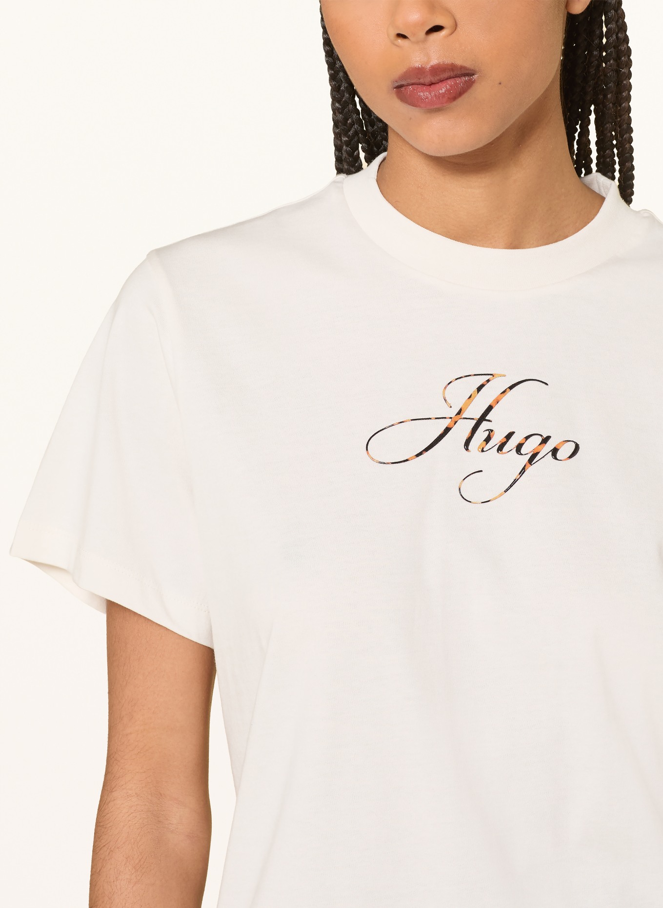 HUGO Tričko VINTAGE TEE: REŽNÁ