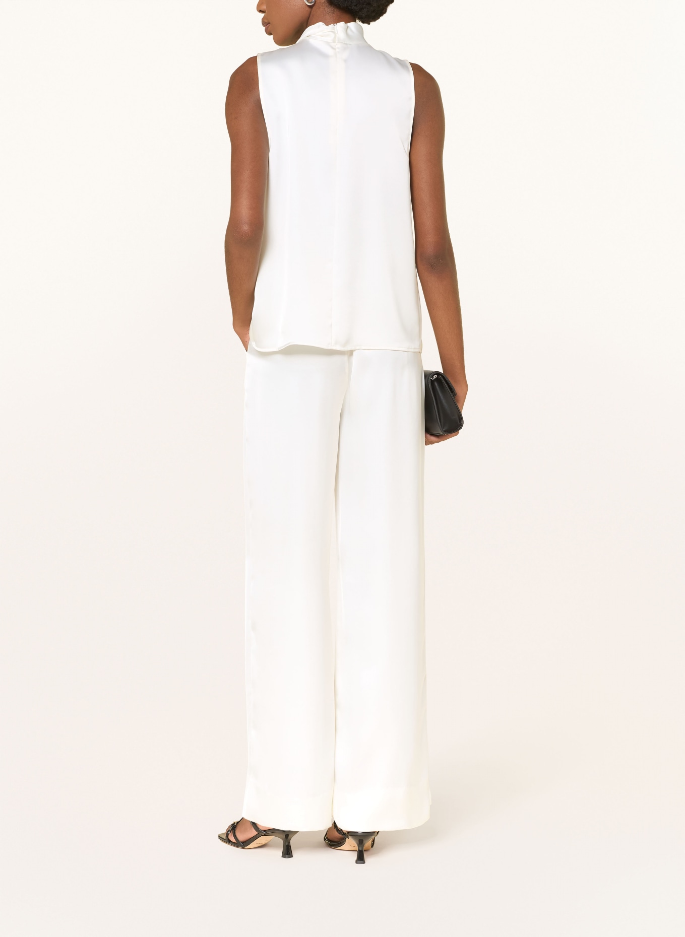 HUGO Spodnie Marlene HASELI: ECRU