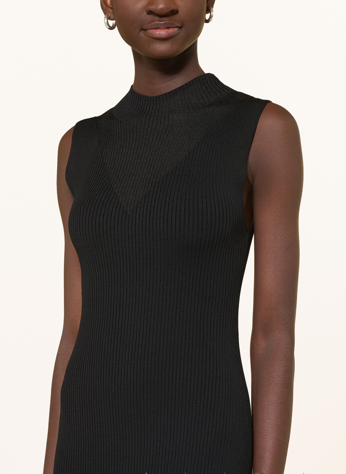 HUGO SLYANNY knit dress: BLACK