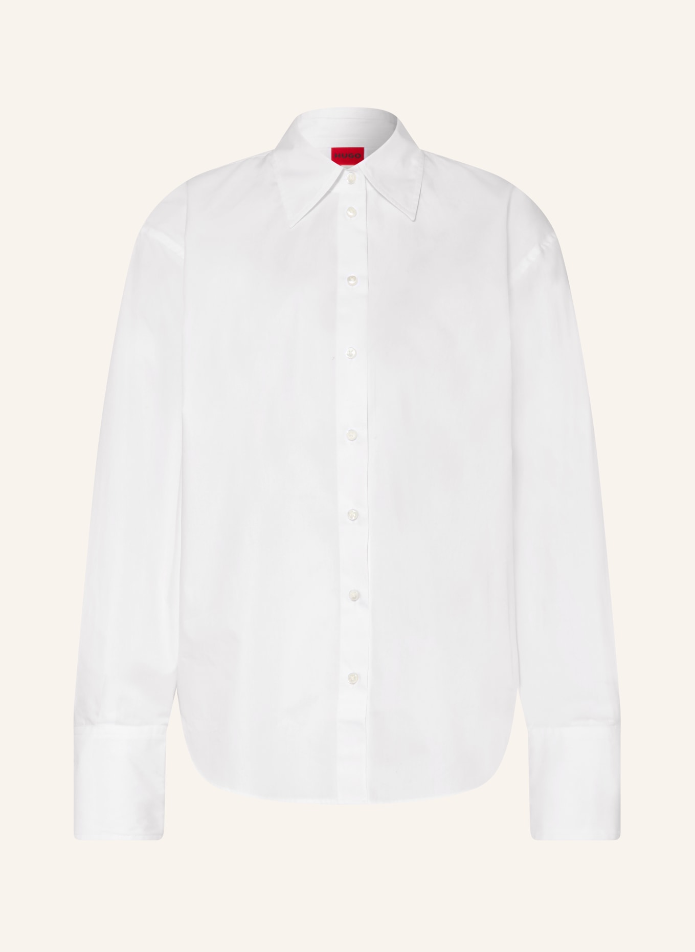 HUGO Hemdbluse ENKANTHUS: WEISS