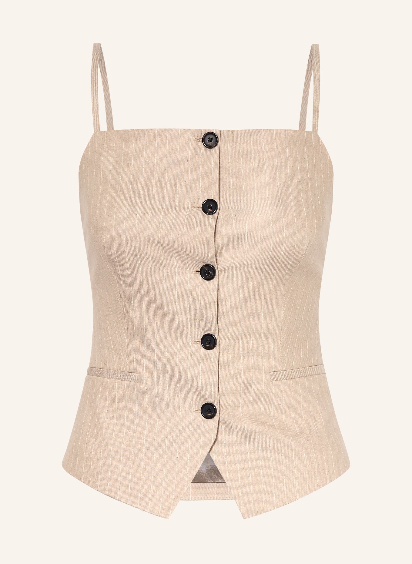 HUGO Blazerweste COPALE: BEIGE / CREME