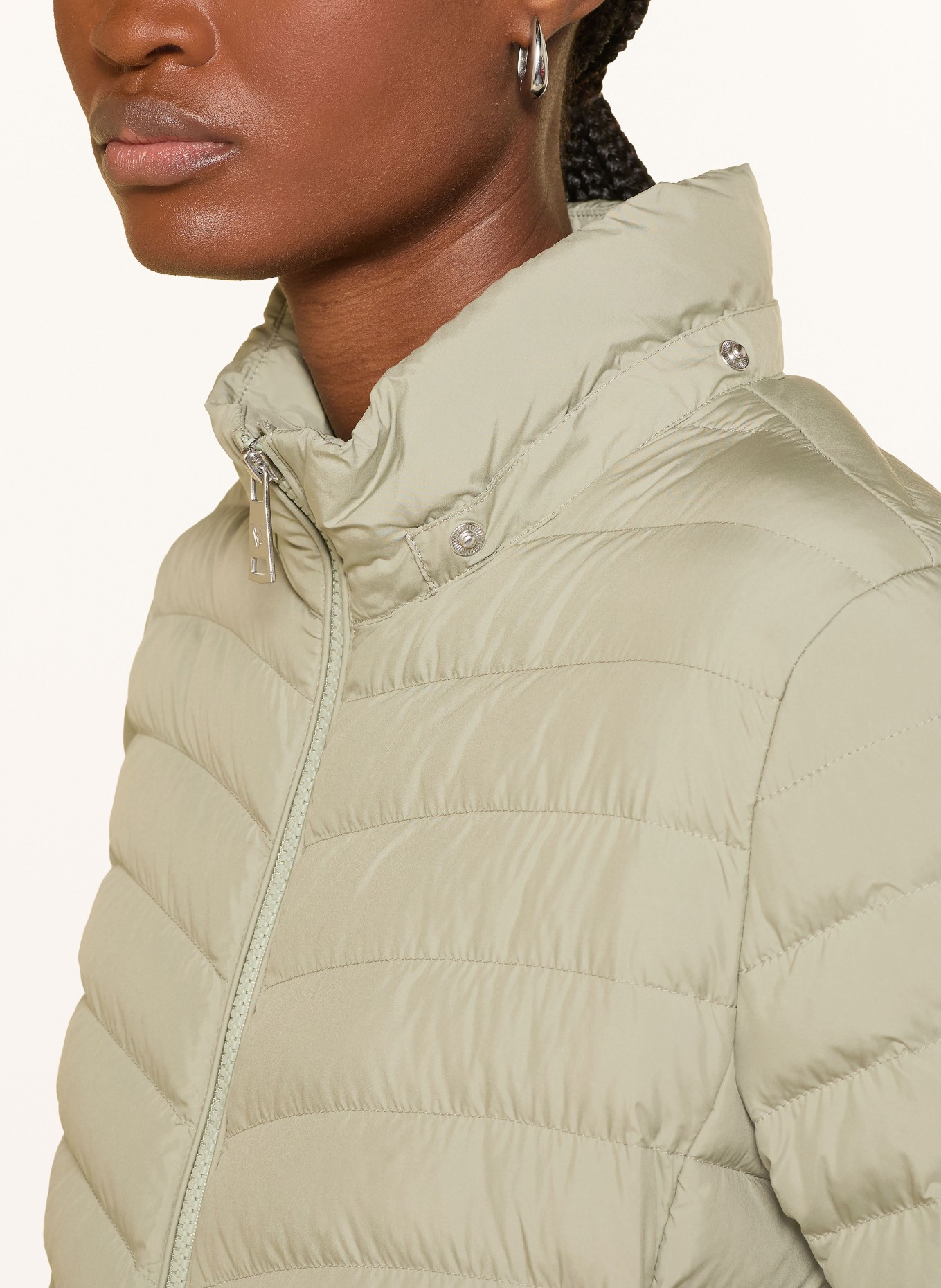 FUCHS SCHMITT Steppjacke mit abnehmbarer Kapuze: HELLGRÜN