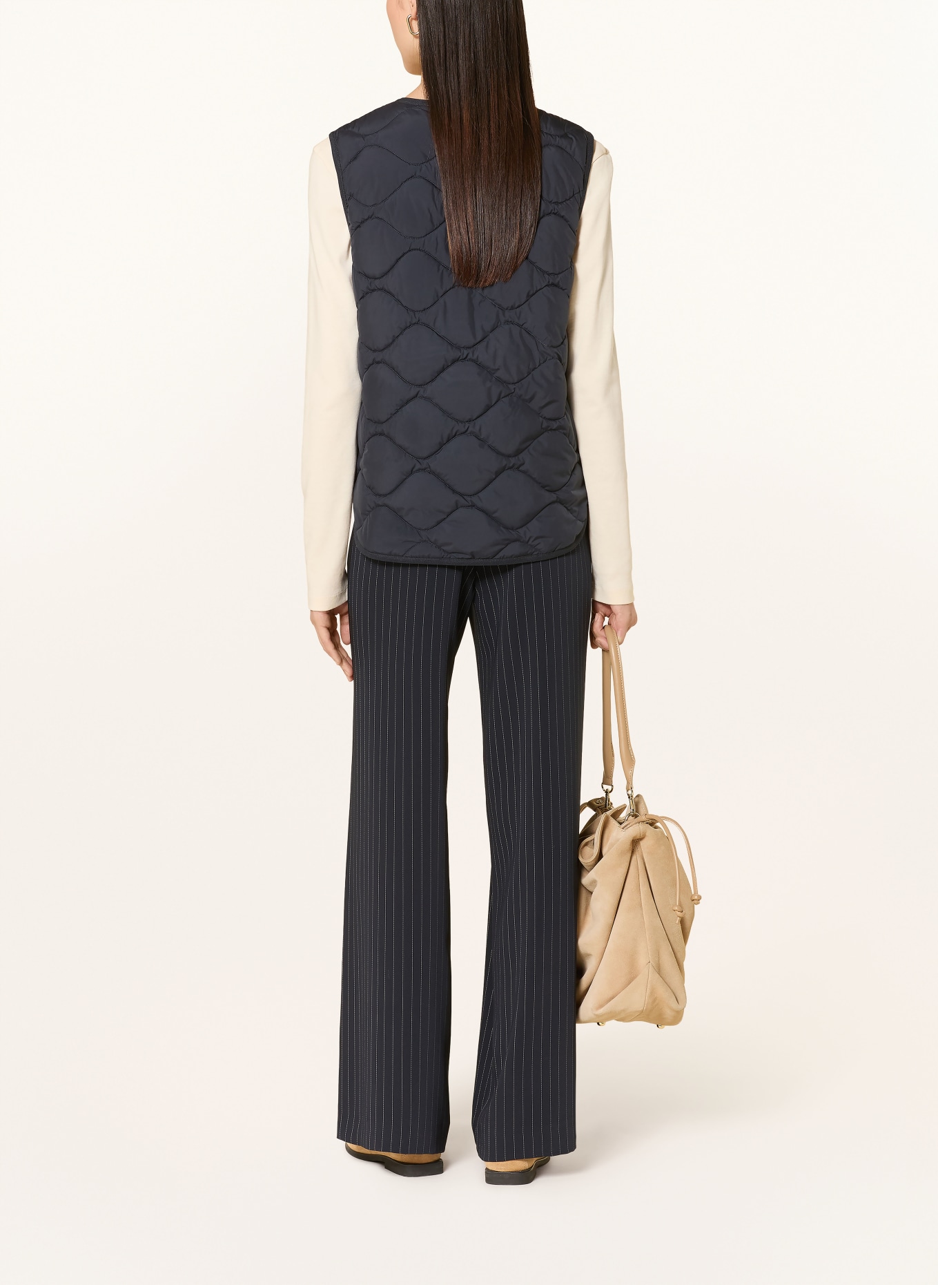 FUCHS SCHMITT gilet matelassé: BLEU FONCÉ