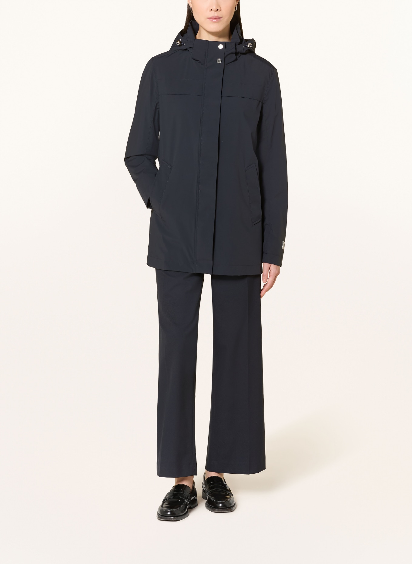 FUCHS SCHMITT imperméable: BLEU FONCÉ