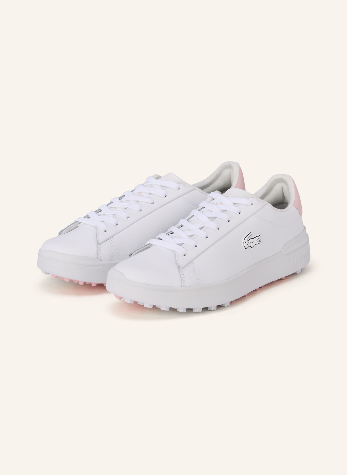 LACOSTE Golfschuhe CARNABY GOLF: WEISS / HELLROSA