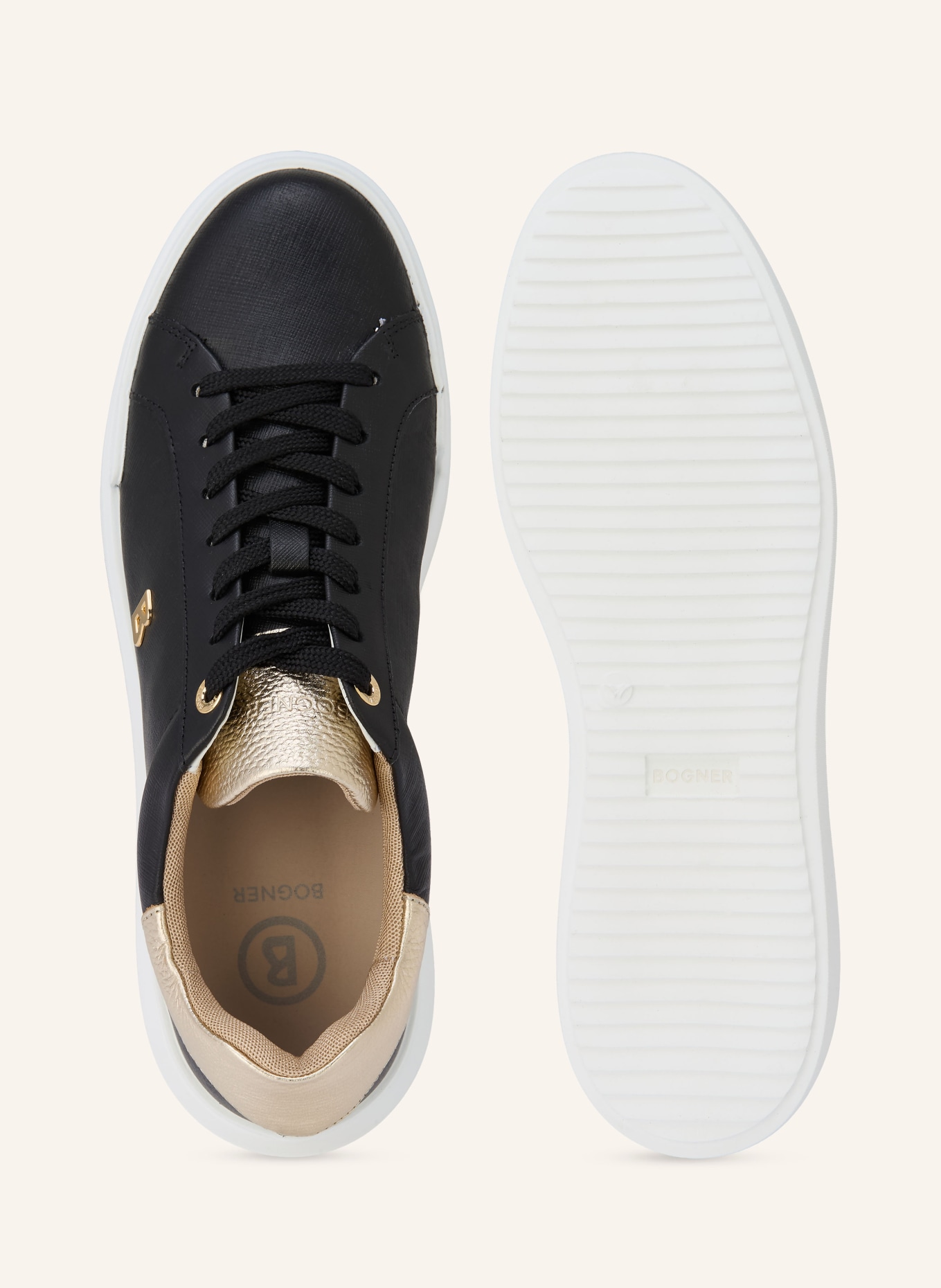 BOGNER HOLLYWOOD 20 F sneakers: BLACK / GOLD