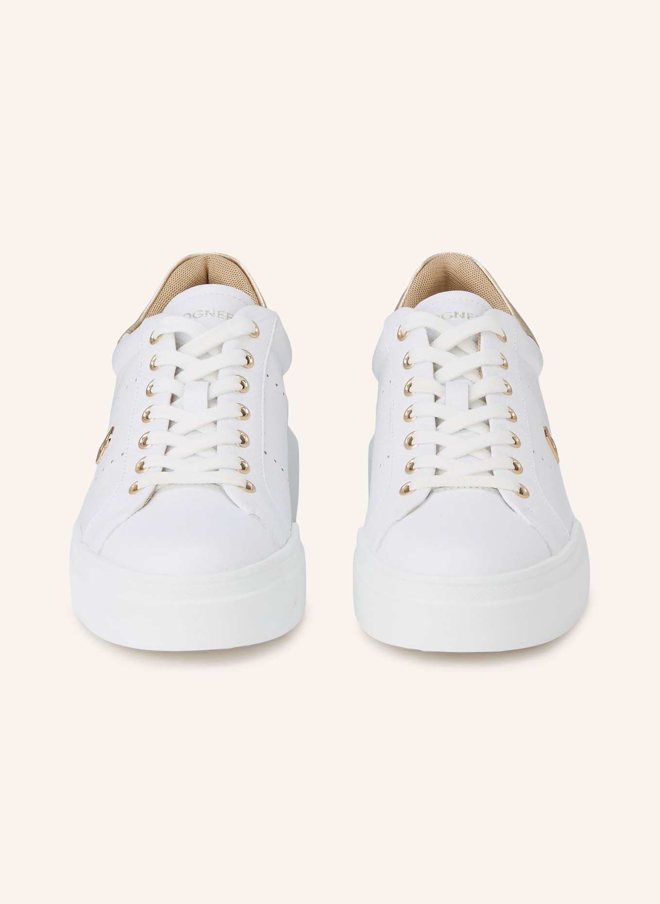 BOGNER HOLLYWOOD sneakers: WHITE / GOLD