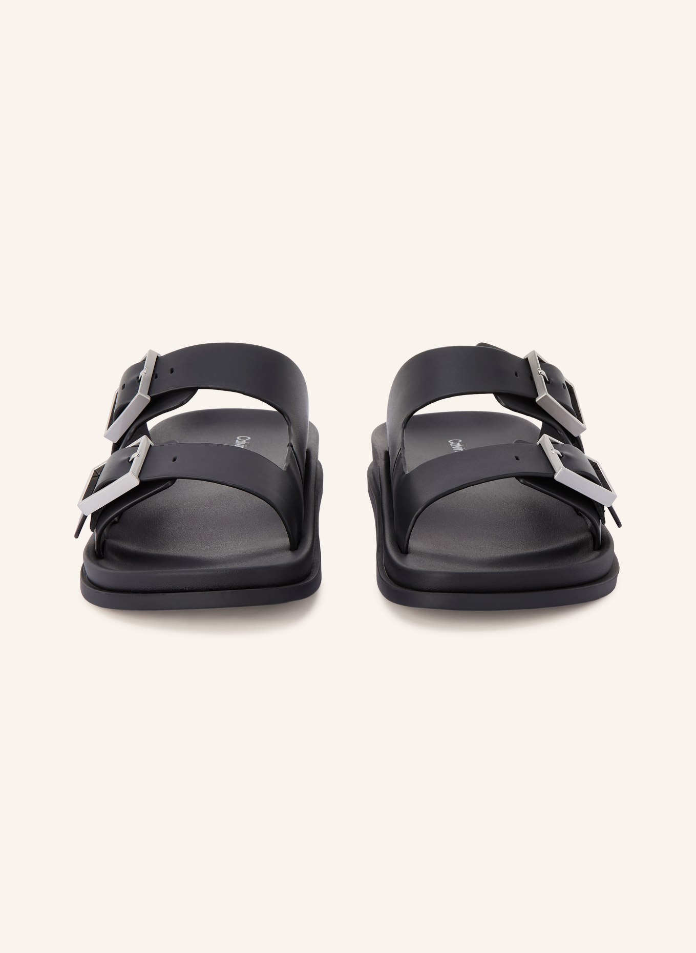 Calvin Klein mules: NOIR / ARGENT