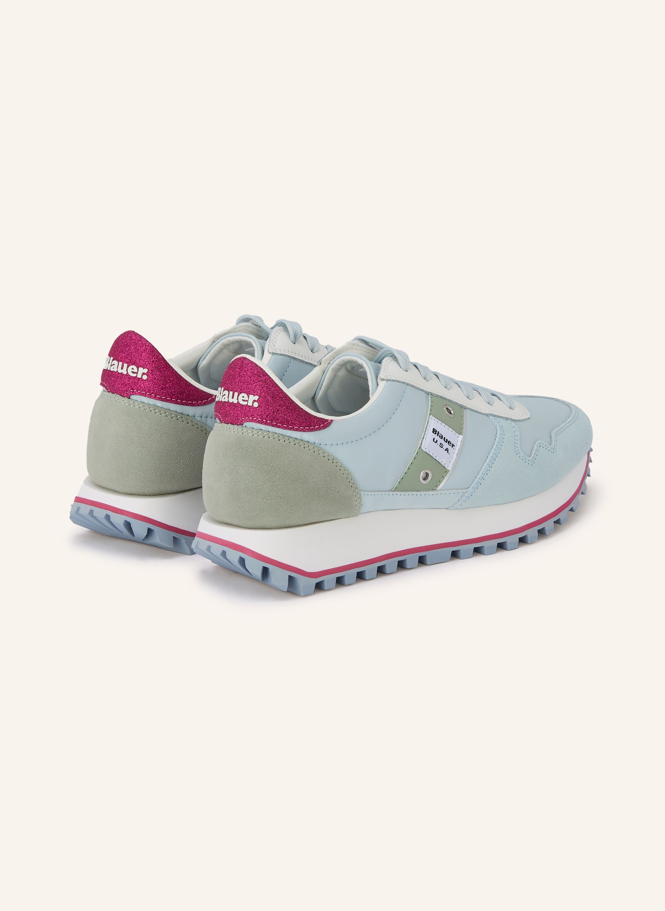 Blauer Sneaker MILLEN: HELLBLAU / PINK / MINT