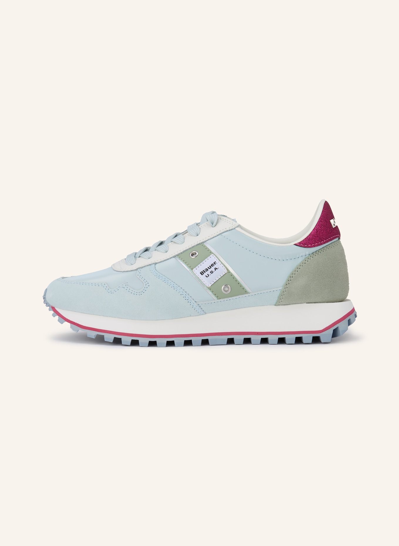 Blauer Sneaker MILLEN: HELLBLAU / PINK / MINT