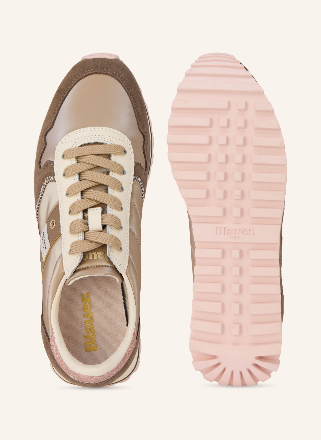 Blauer Sneaker MILLEN: BEIGE / HELLBRAUN / ROSA