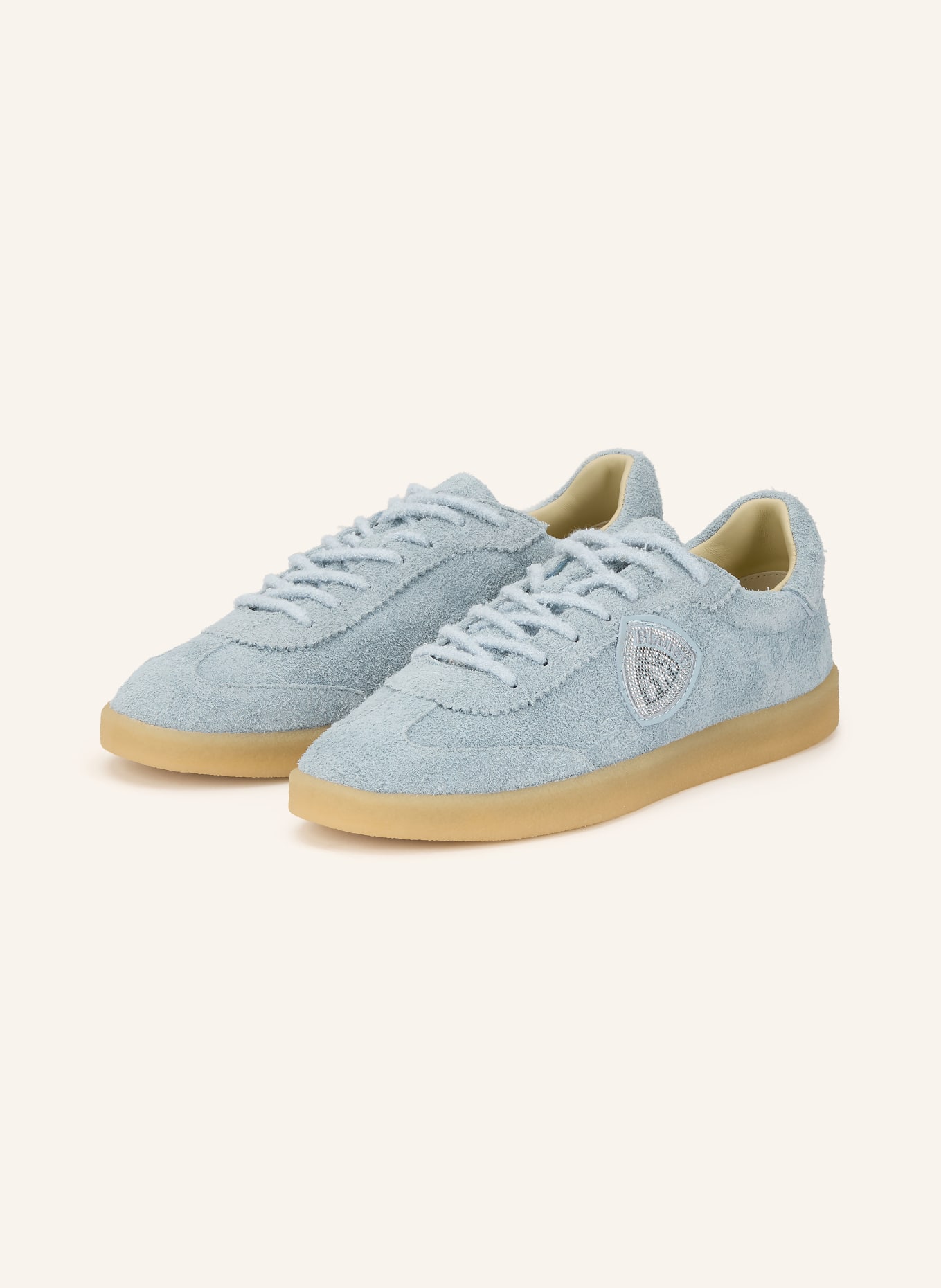 Blauer AURORA sneakers with gemstones: LIGHT BLUE