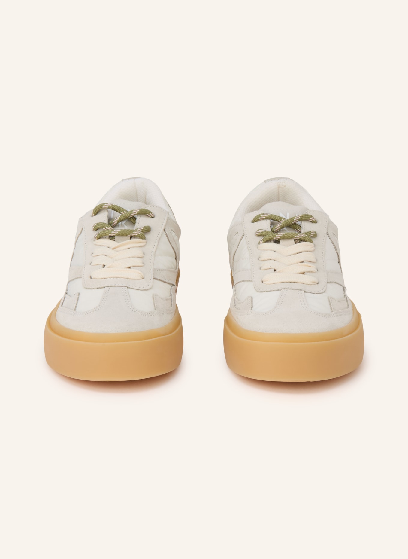 INUIKII LYNN sneaker: LIGHT GRAY / ECRU