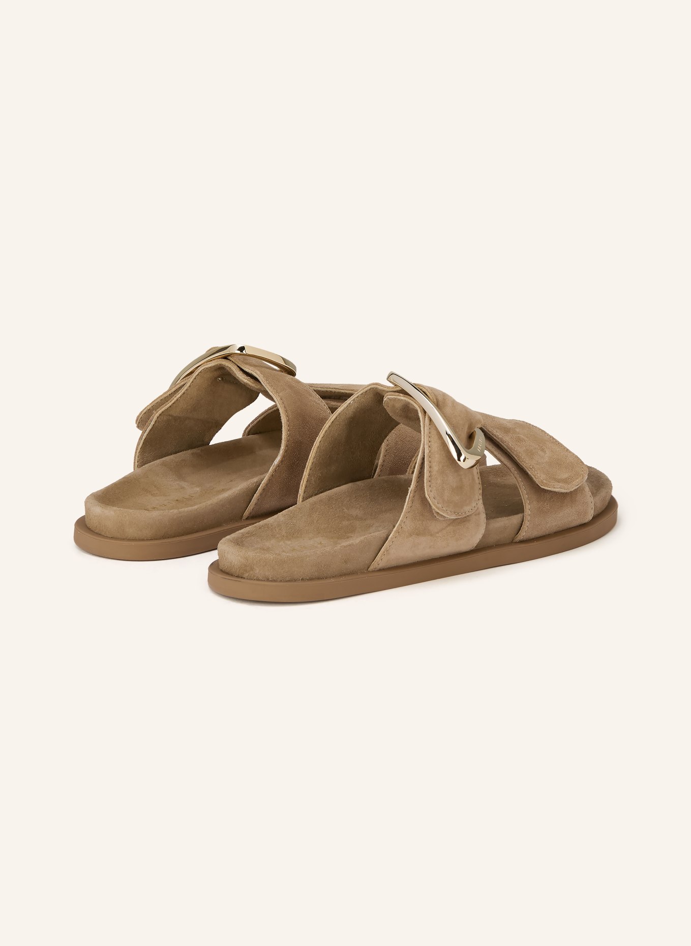 INUIKII DREAMER BUCKLE mules: BEIGE