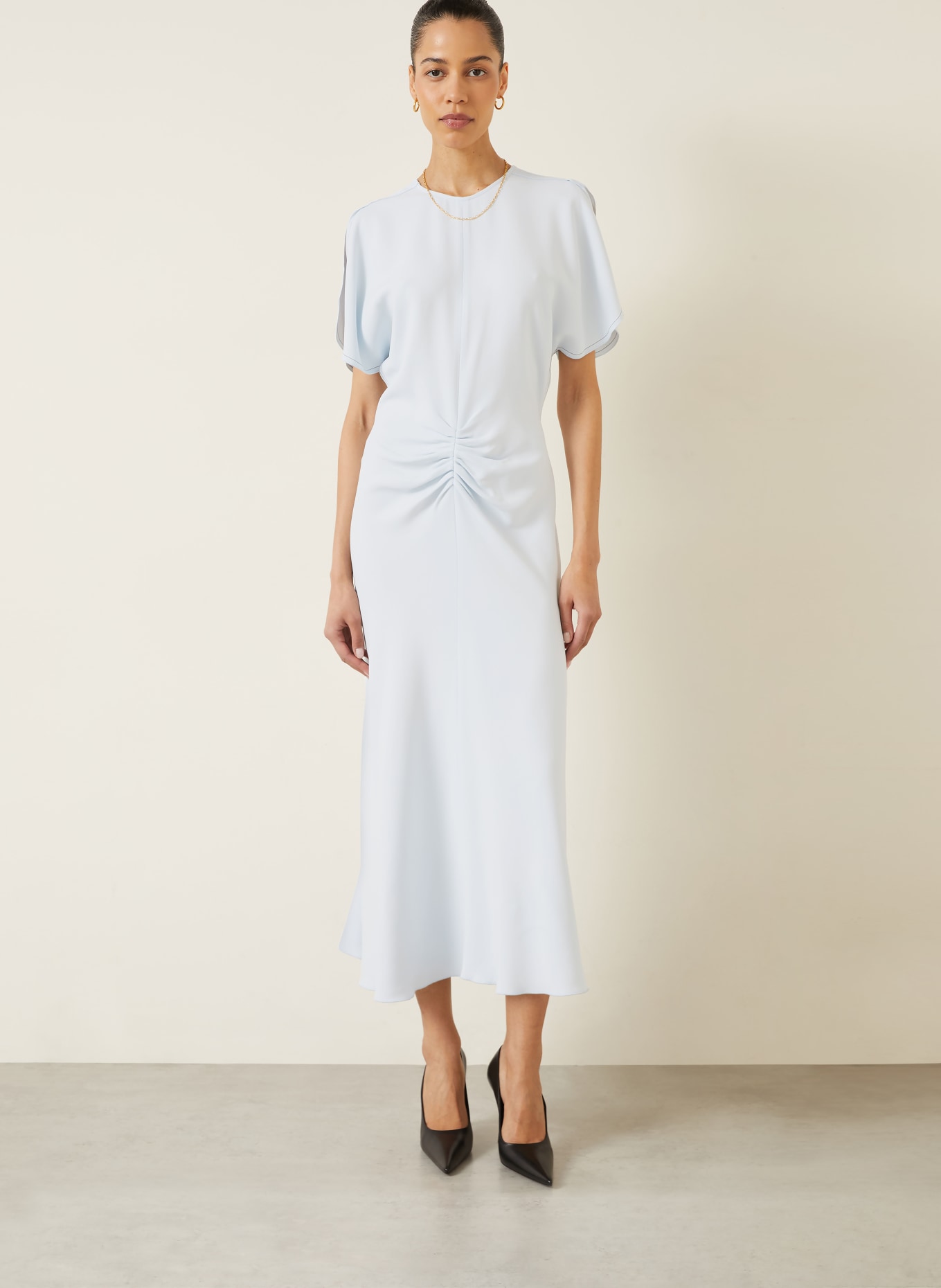 VICTORIA BECKHAM evening gown: LIGHT BLUE