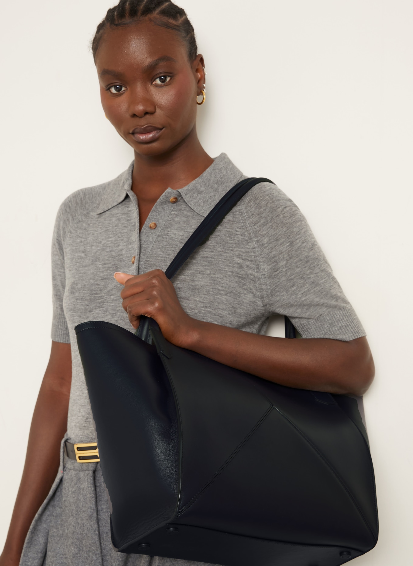 VICTORIA BECKHAM Shopper VICTORIA SMALL: DUNKELBLAU