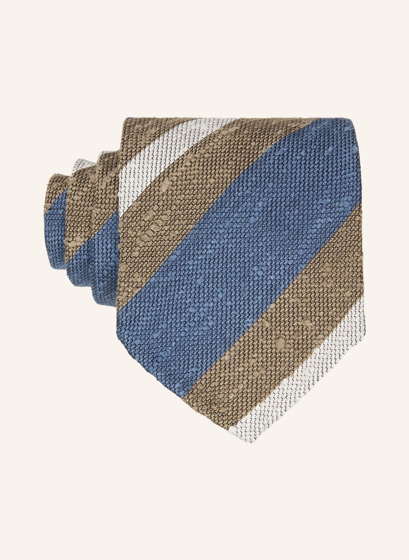 FINAMORE 1925 Krawatte: BLAU / SILBER / KHAKI