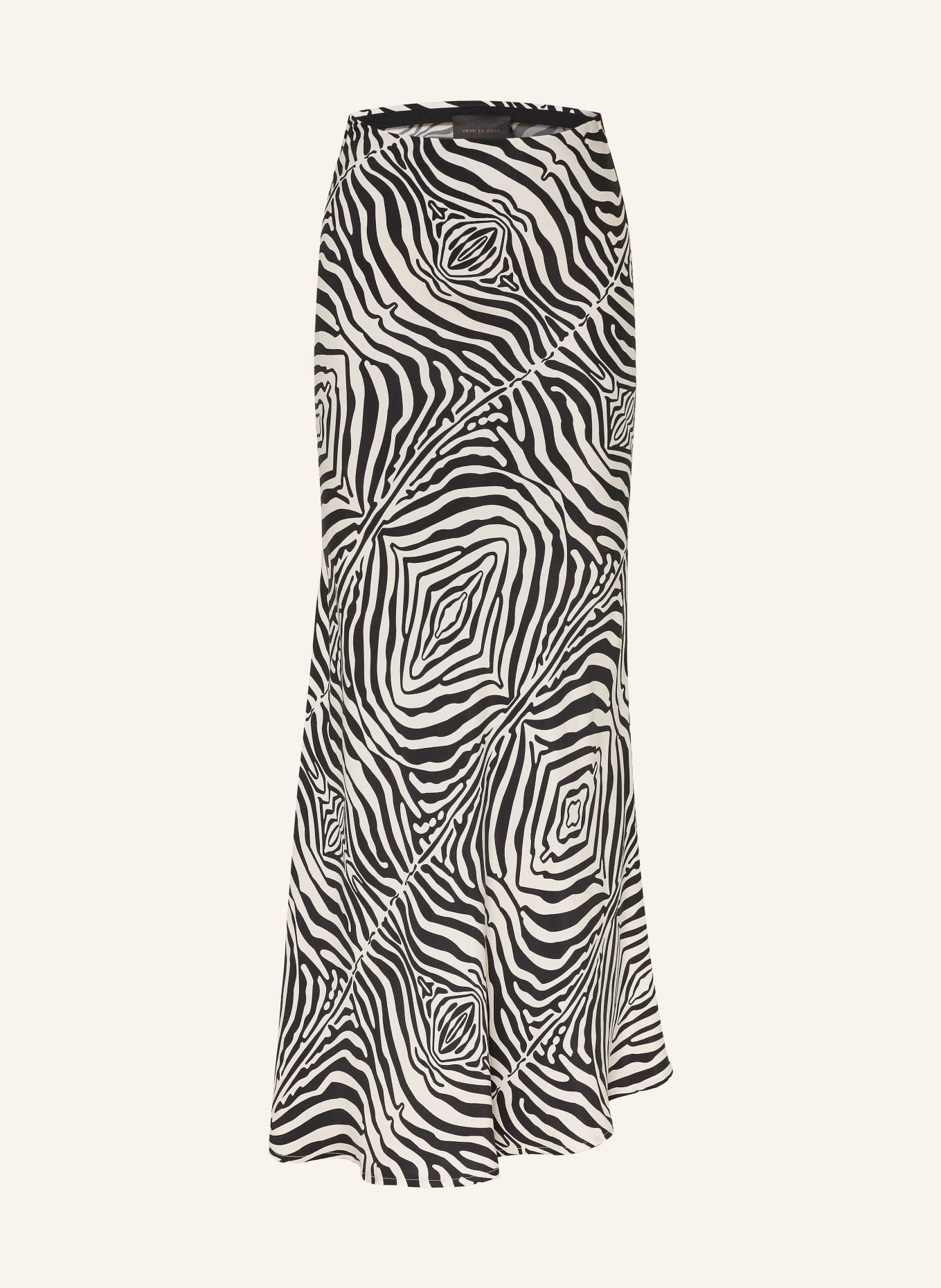 UNDRESS CODE Satin skirt KALA: CREAM / BLACK