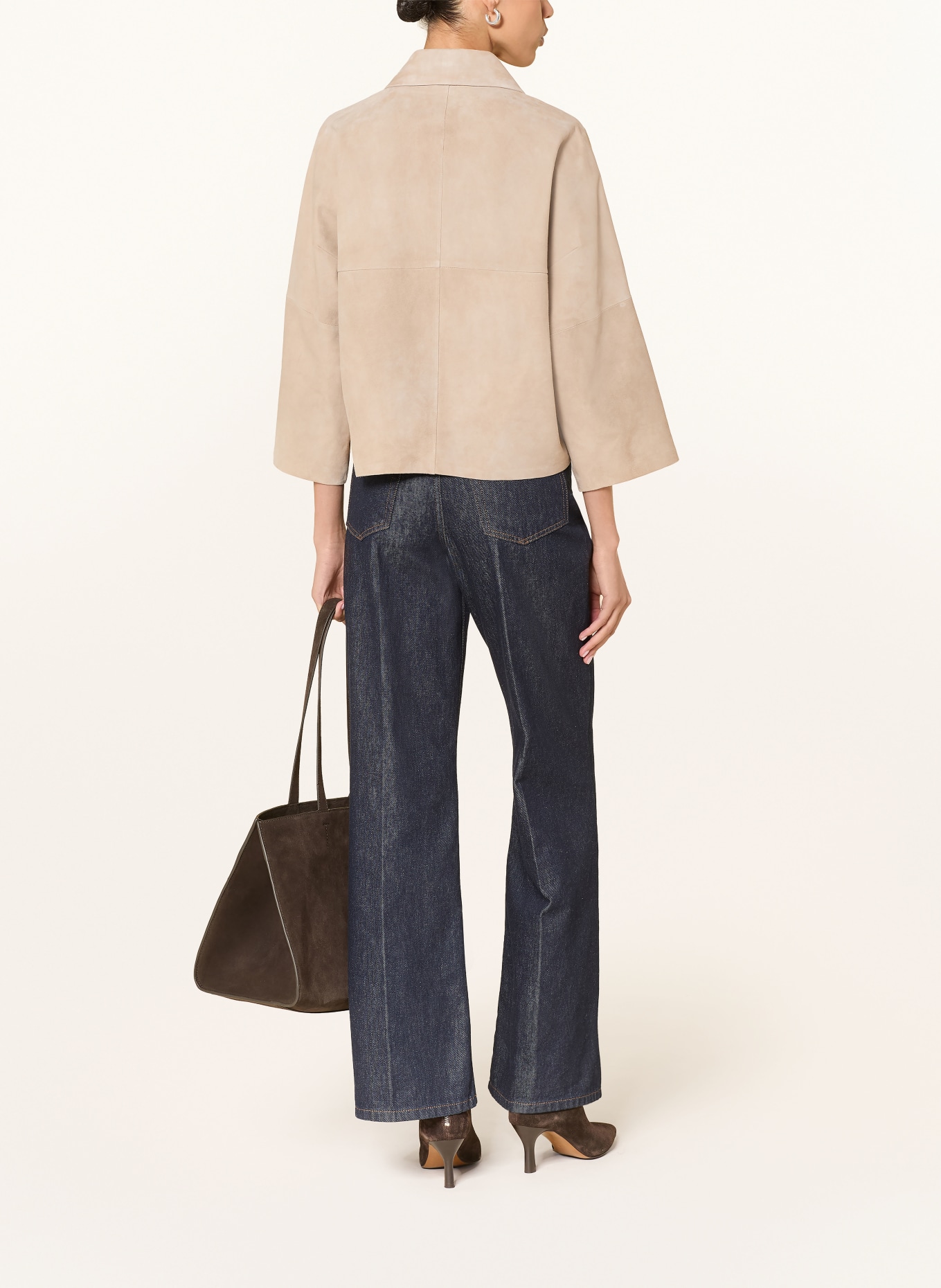 ARMA Lederjacke mit 3/4-Arm: HELLBRAUN