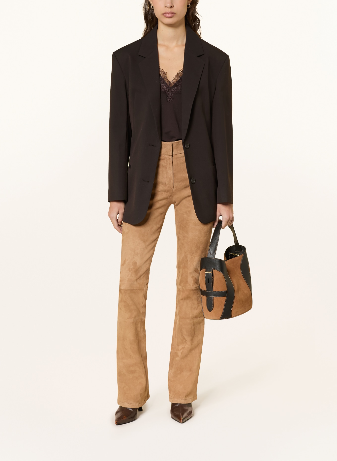 ARMA Kožené kalhoty LUCIA: KOŇAKOVÁ