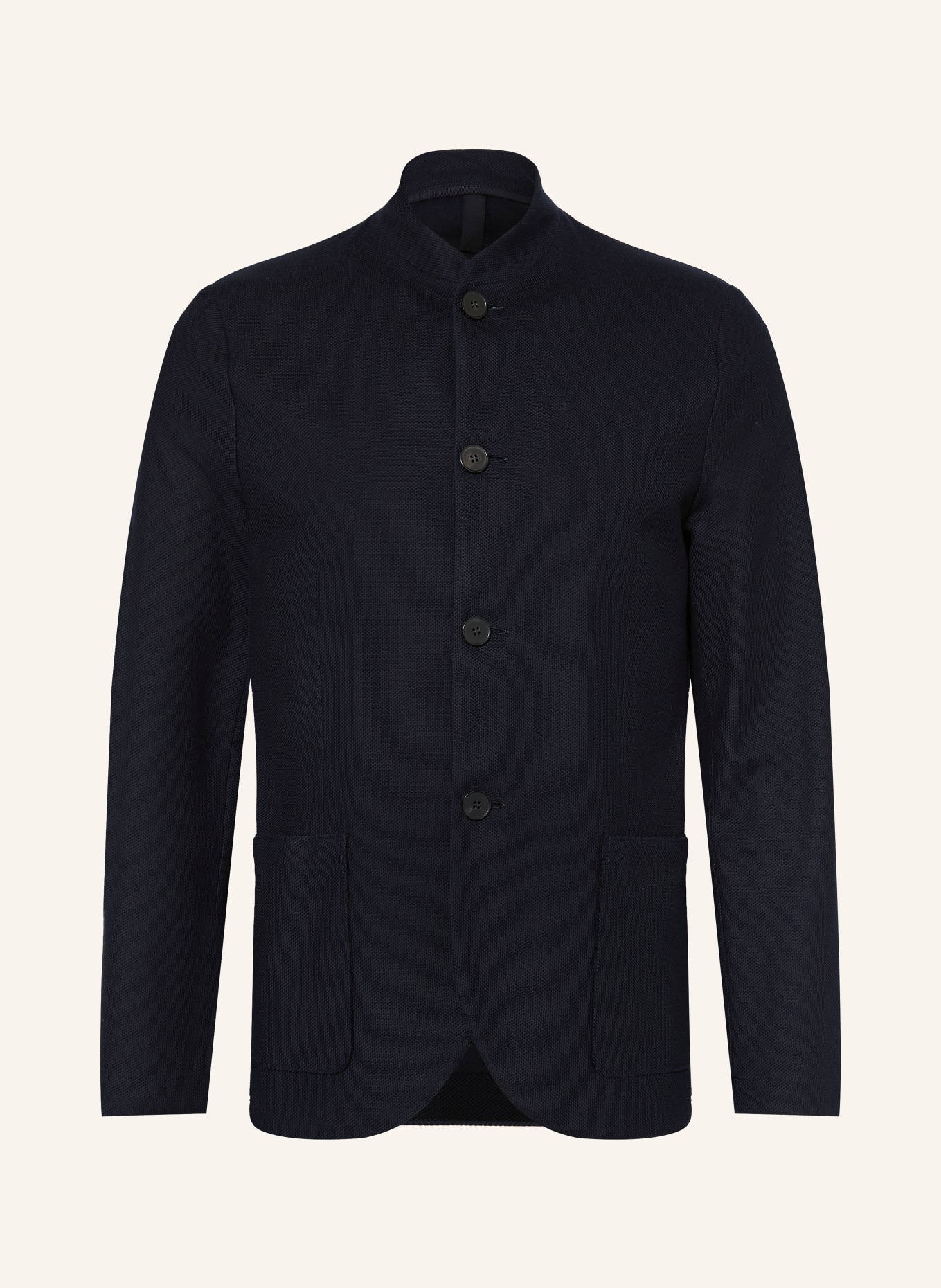 HARRIS WHARF LONDON Regular fit piqué jacket: DARK BLUE