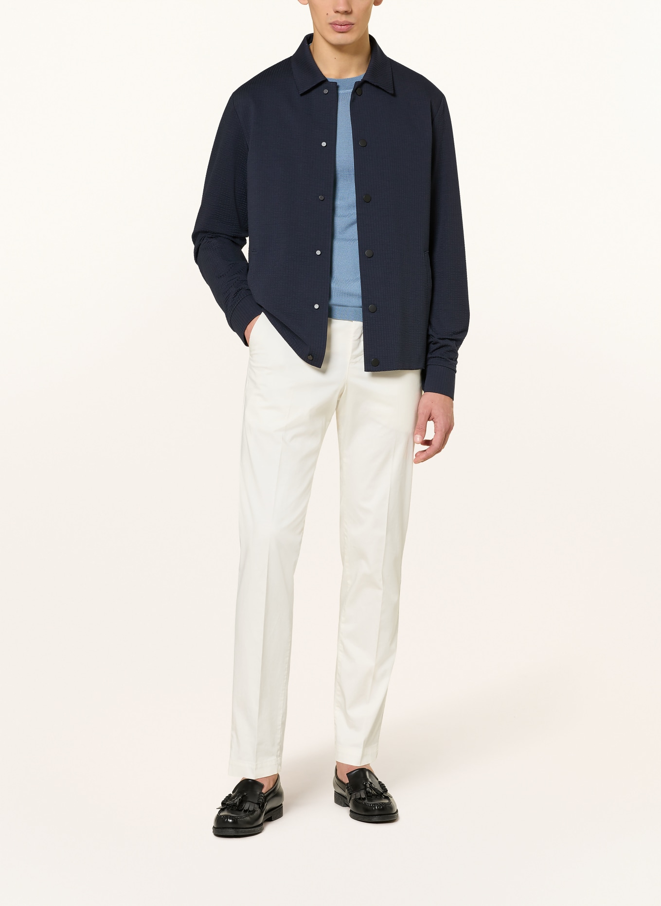 HARRIS WHARF LONDON Overjacket: DUNKELBLAU