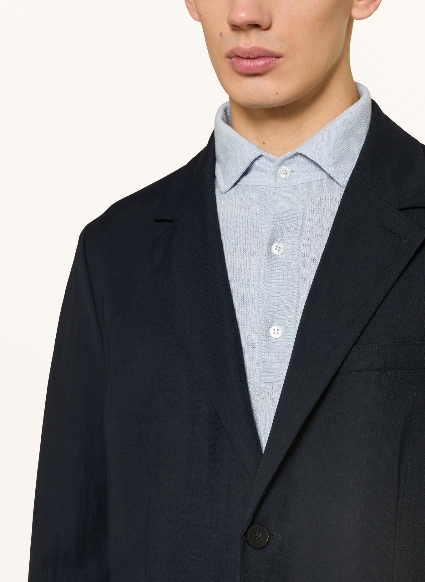 HARRIS WHARF LONDON Anzugssakko RAYON Slim Fit: YF07 NAVY BLUE