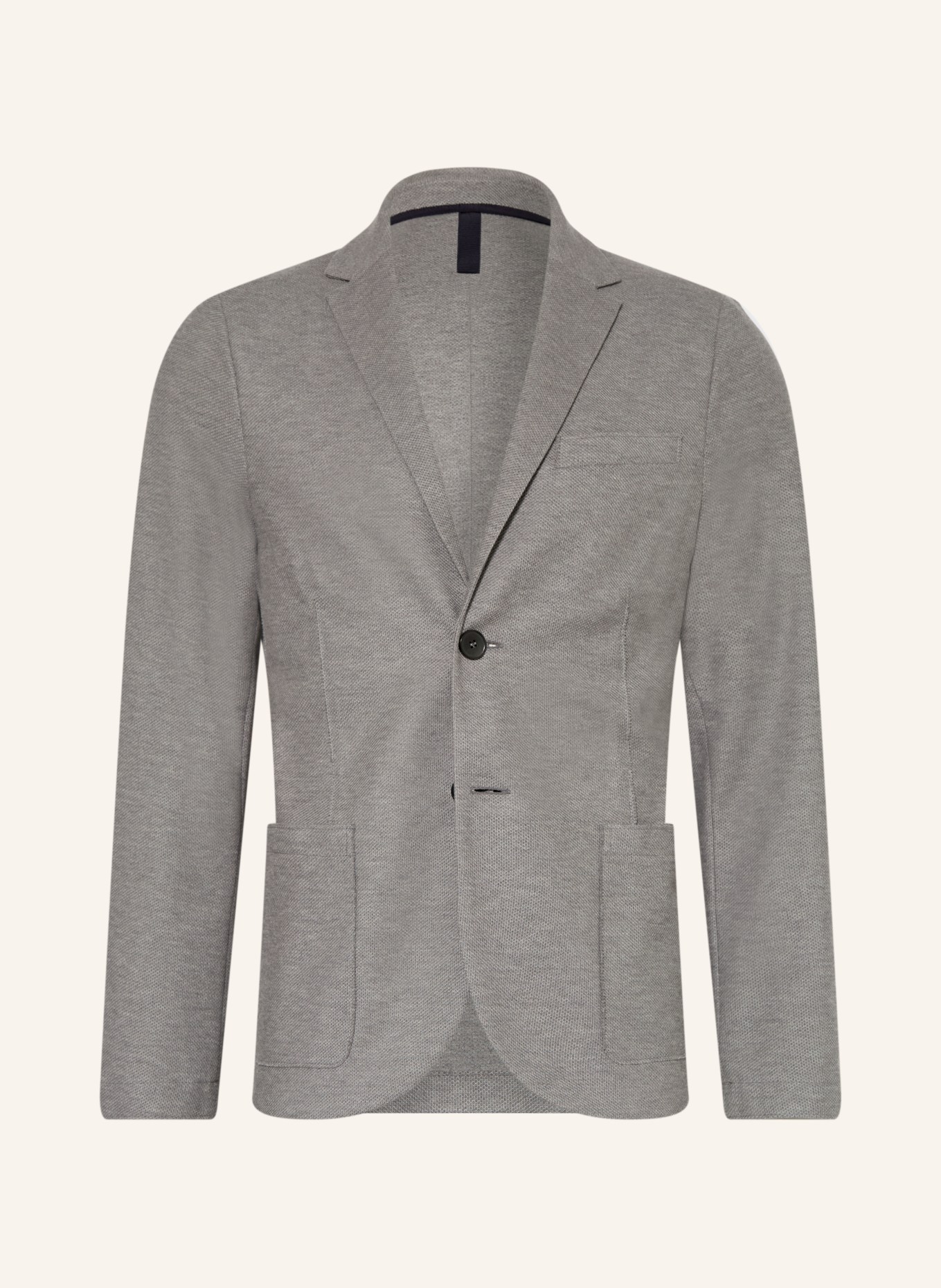 HARRIS WHARF LONDON Piqué-Sakko Slim Fit: HELLGRAU