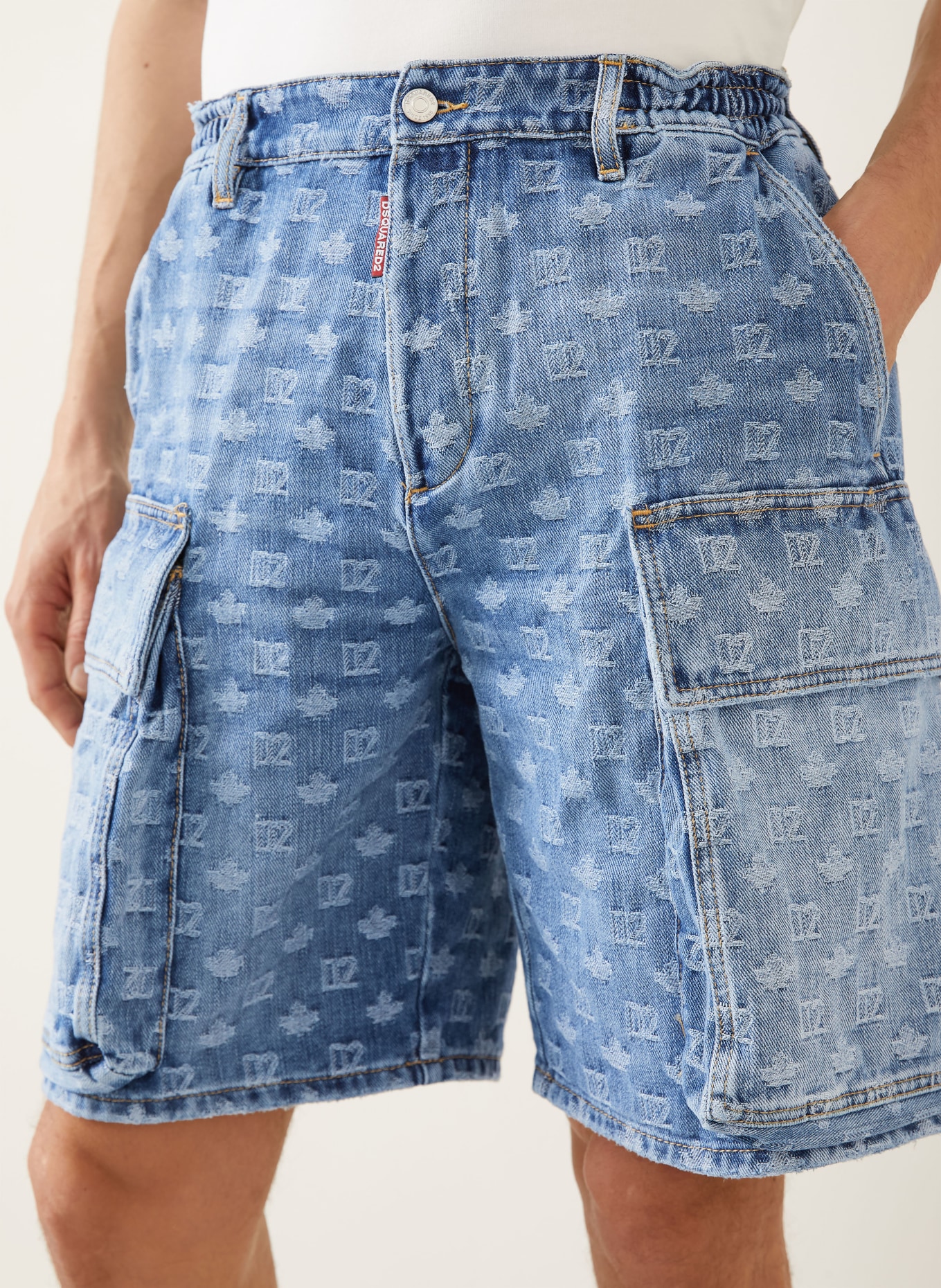 DSQUARED2 szorty jeansowe: 470 NAVY BLUE