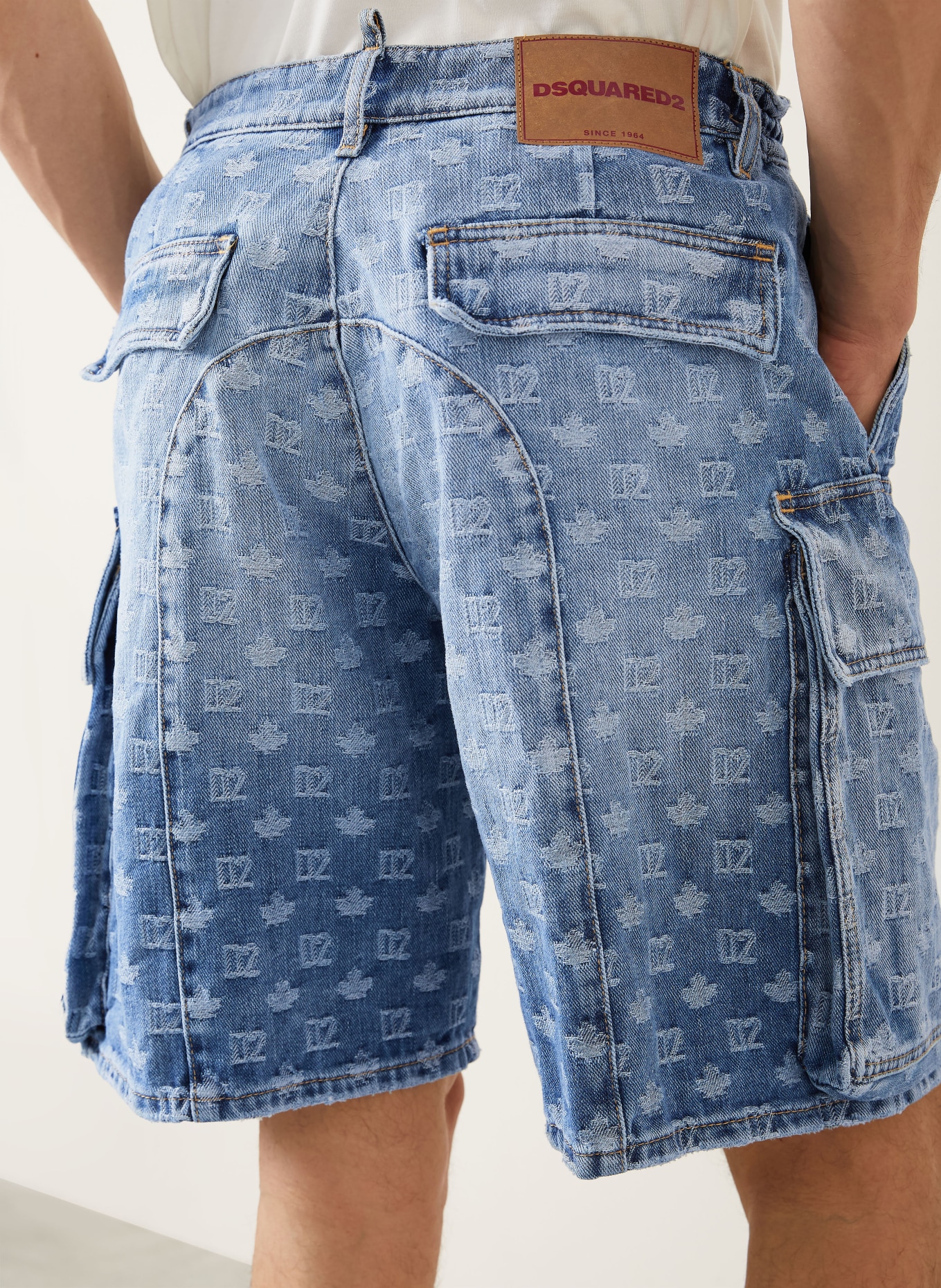 DSQUARED2 szorty jeansowe: 470 NAVY BLUE