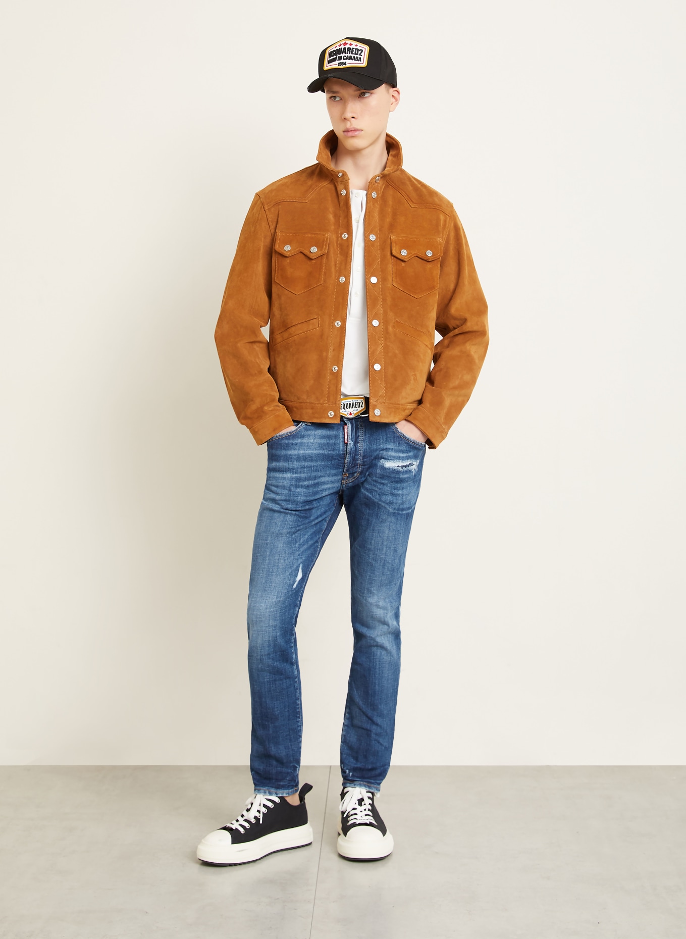 DSQUARED2 Destroyed Jeans SKATER Slim Fit: 470 COL. 470