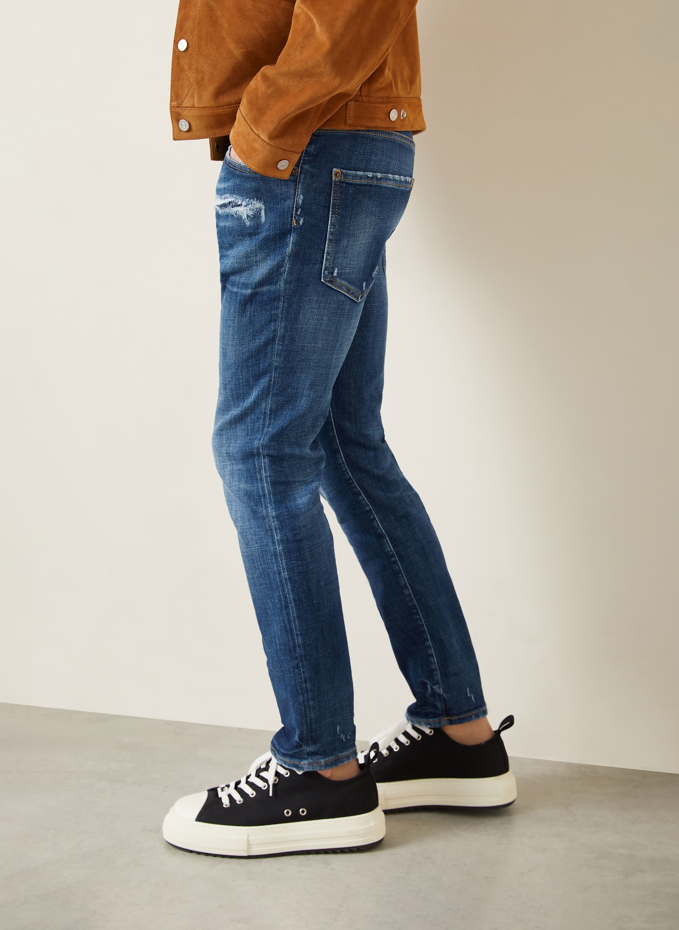 DSQUARED2 Destroyed Jeans SKATER Slim Fit: 470 COL. 470