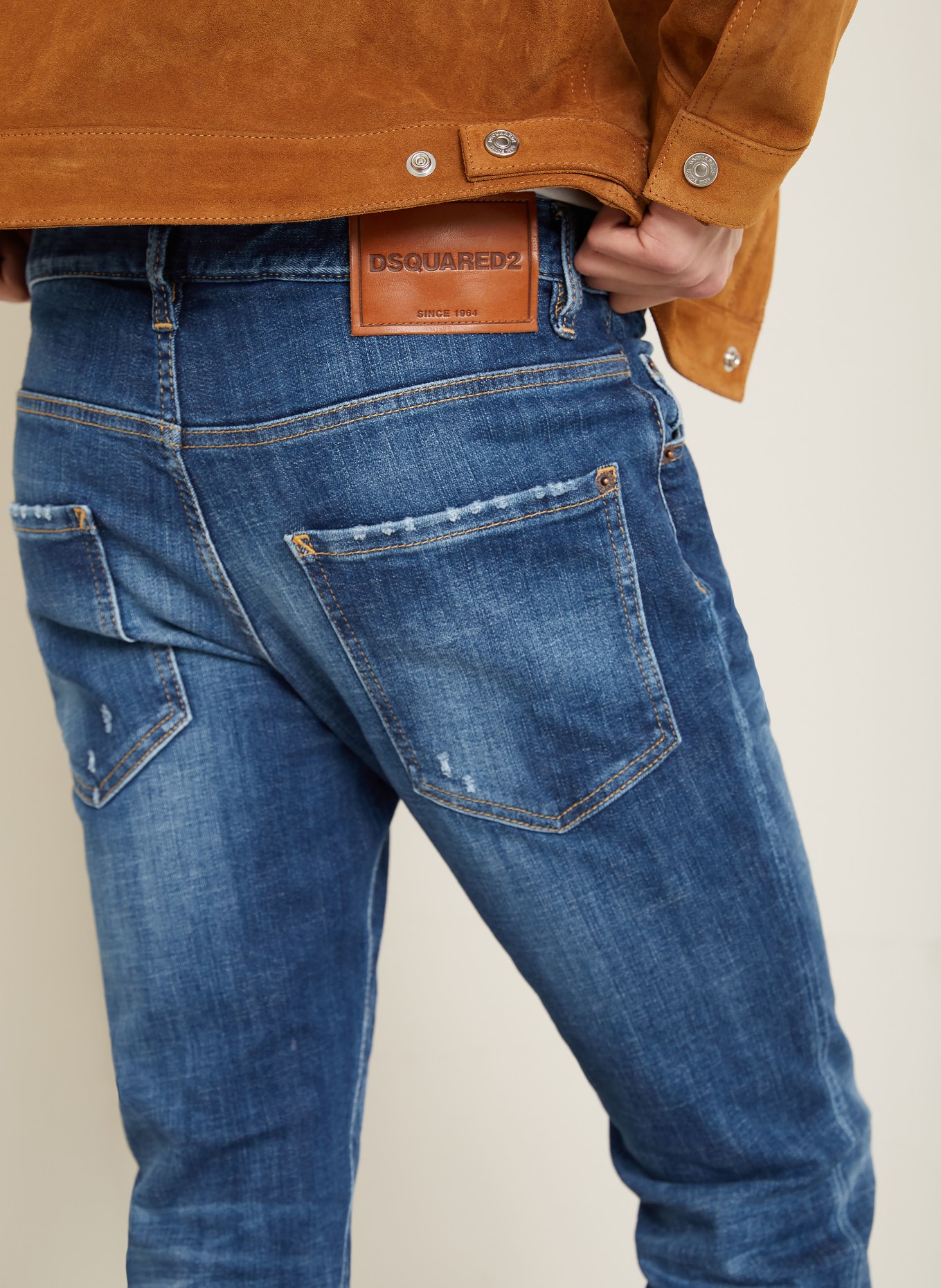 DSQUARED2 Destroyed Jeans SKATER Slim Fit: 470 COL. 470