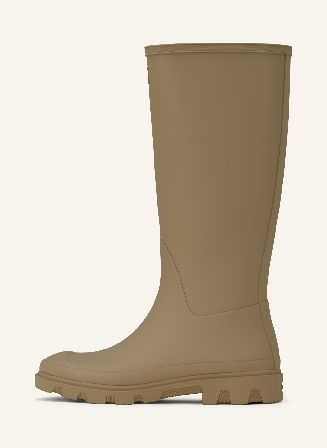 HUNTER DOWNPOUR TALL rubber boots: OLIVE / RED / BLACK