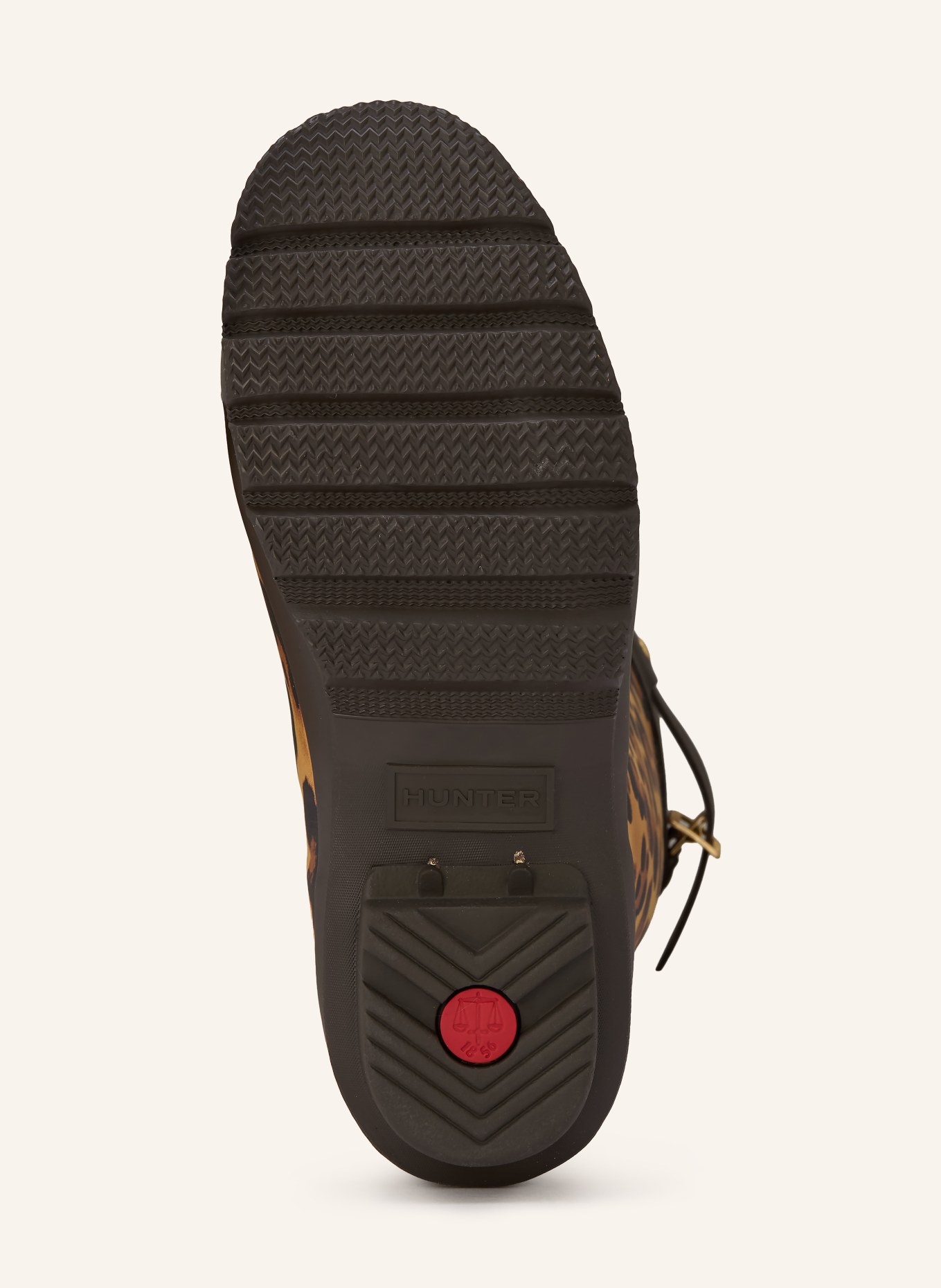 HUNTER ORIGINAL TALL rubber boots: COGNAC / CREAM / BLACK