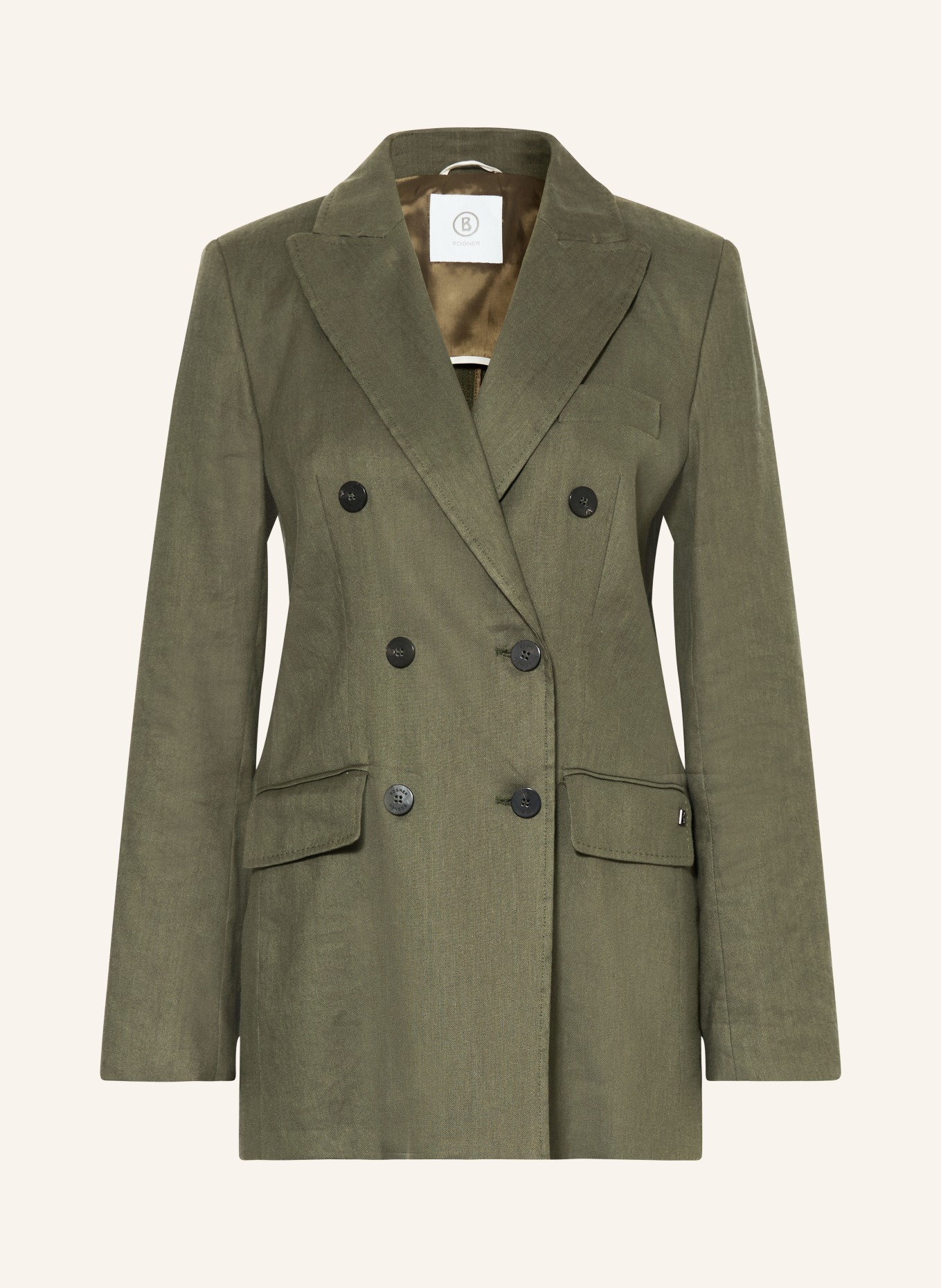 BOGNER Blazer HILLARY avec lin: GROEN