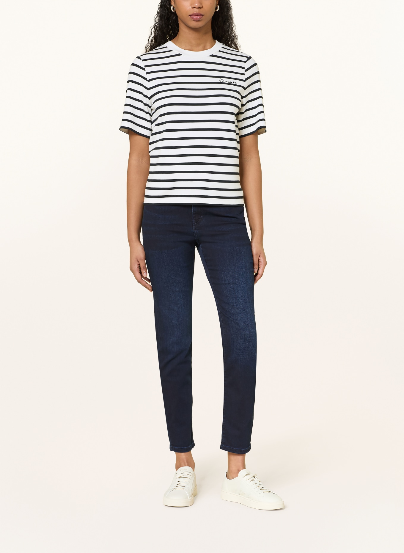 BOGNER Tričko RACHEL: KRÉMOVÁ / ČERNÁ