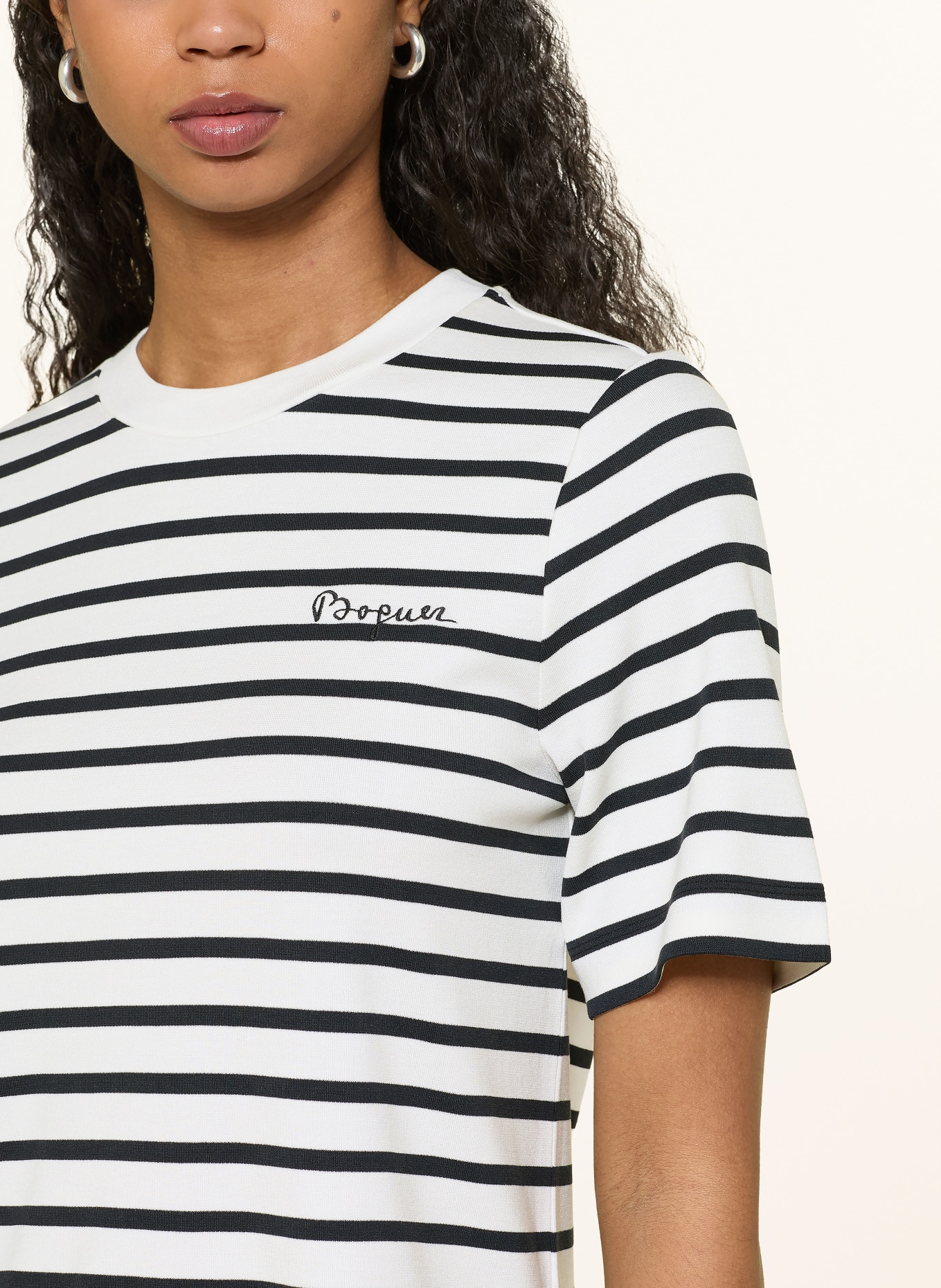 BOGNER Tričko RACHEL: KRÉMOVÁ / ČERNÁ