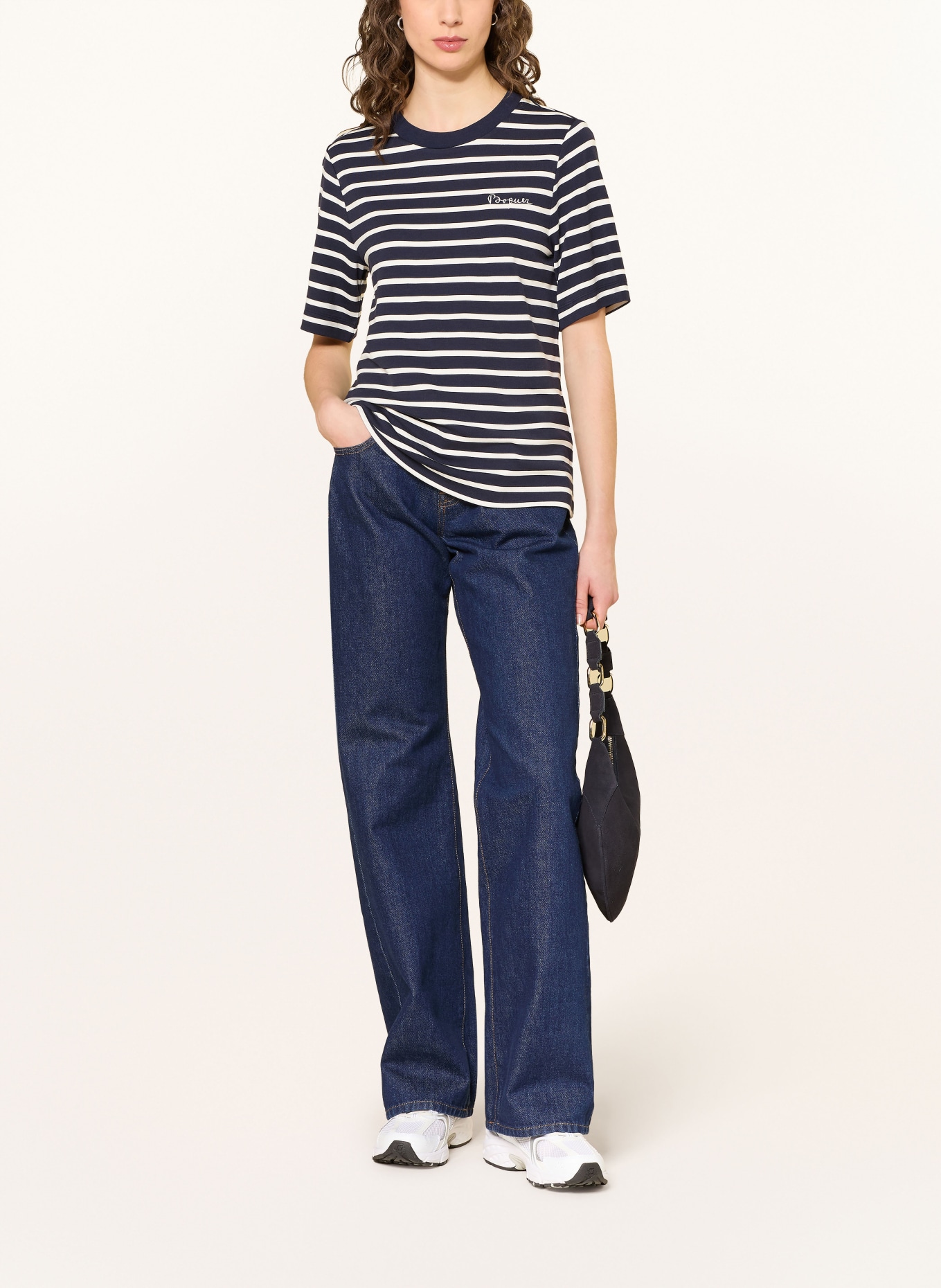 BOGNER Tričko RACHEL: TMAVĚ MODRÁ / BÍLÁ