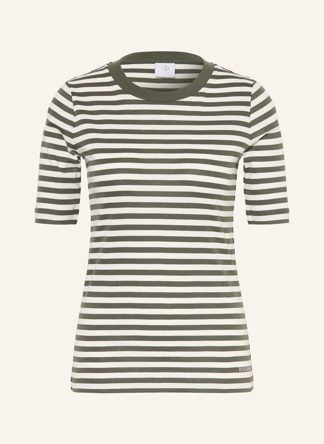 BOGNER T-shirt NIKINI: VERT / BLANC