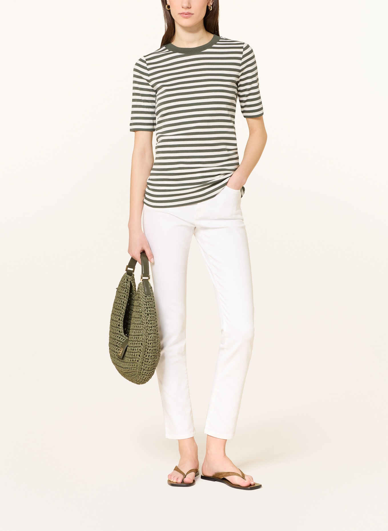 BOGNER T-shirt NIKINI: VERT / BLANC