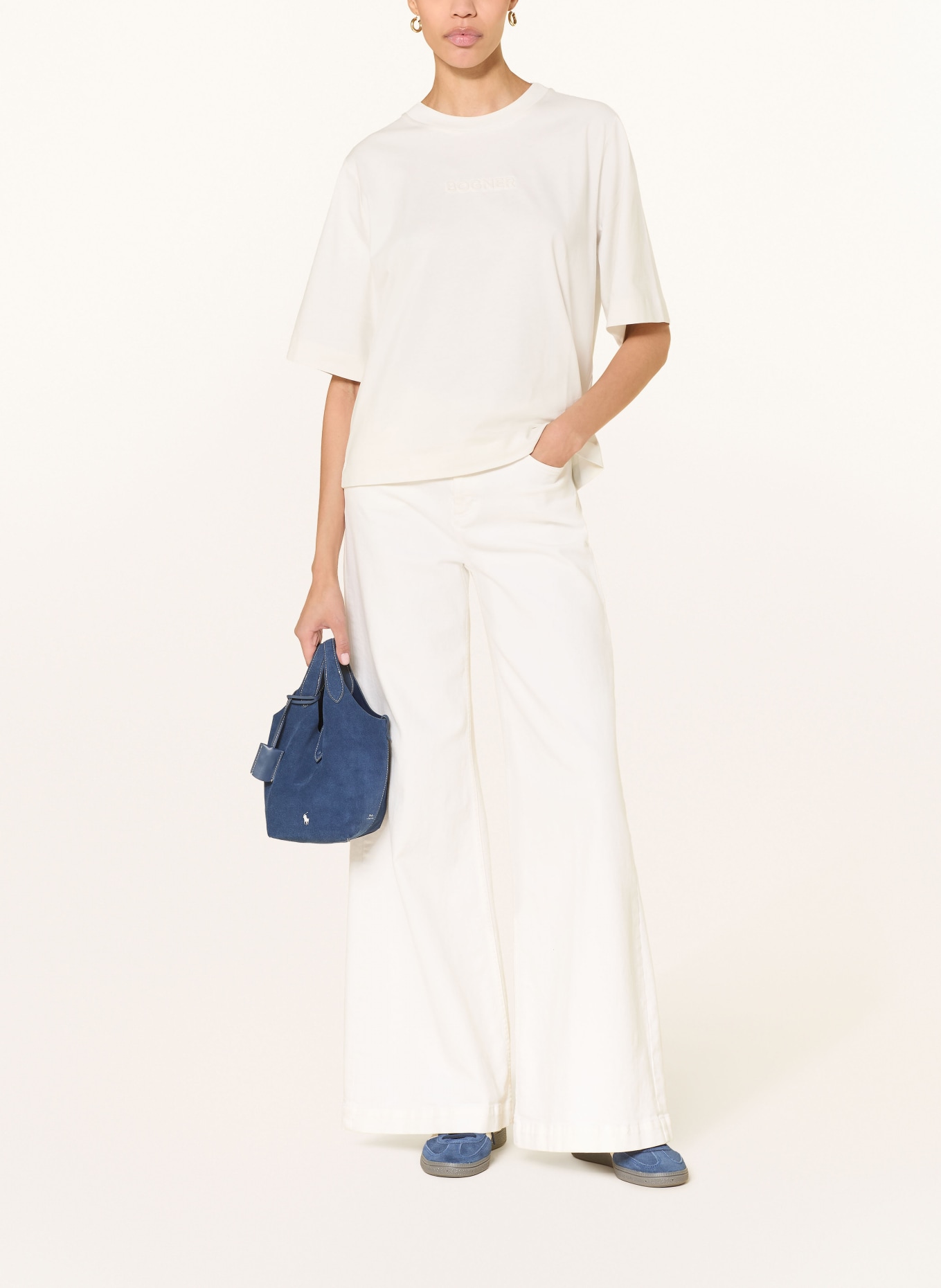 BOGNER Oversized tričko DOROTHY: KRÉMOVÁ