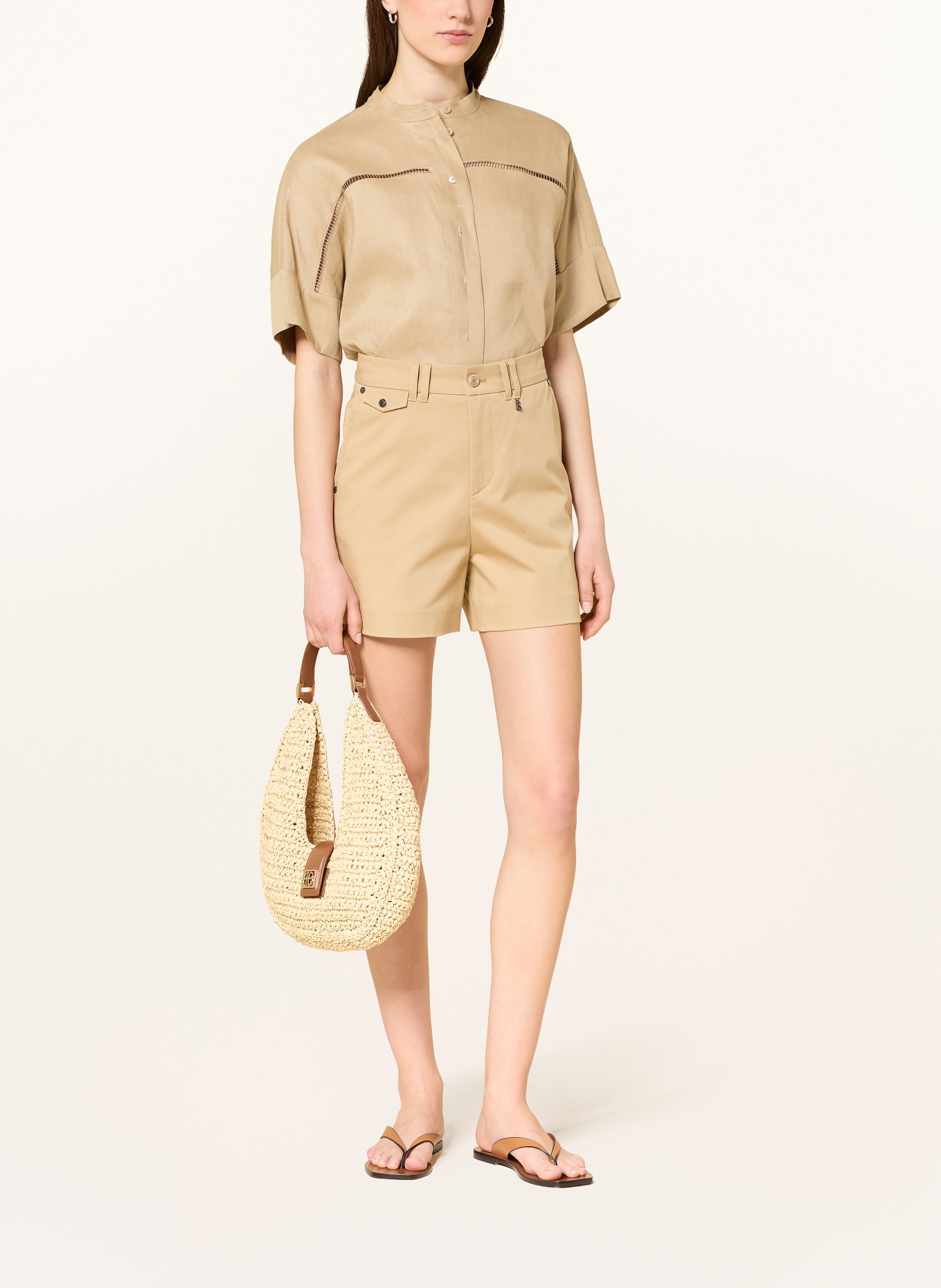 BOGNER Blouse CHERYL en lin: BEIGE