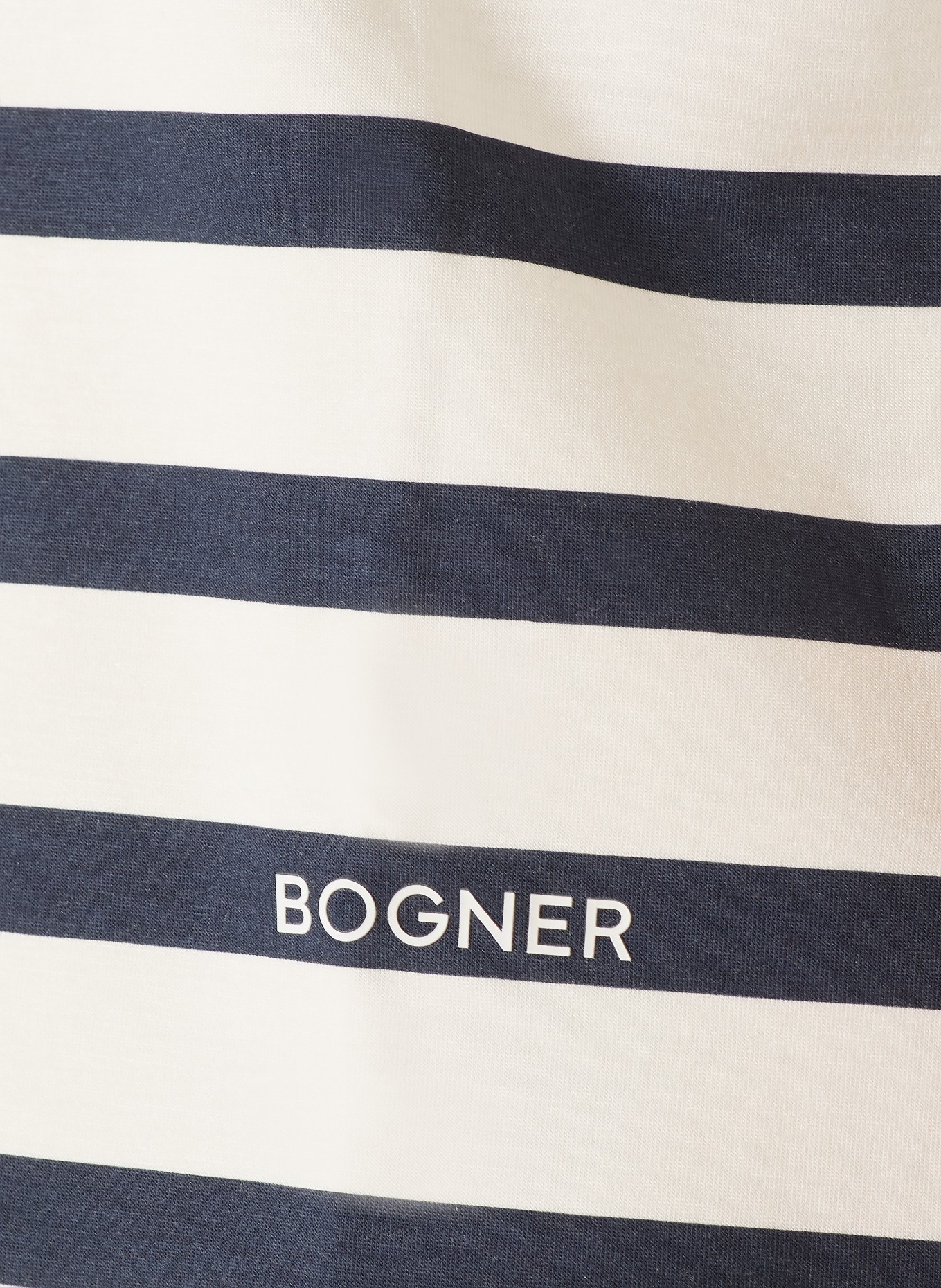 BOGNER Oversized tričko STACEY: KRÉMOVÁ / TMAVĚ MODRÁ