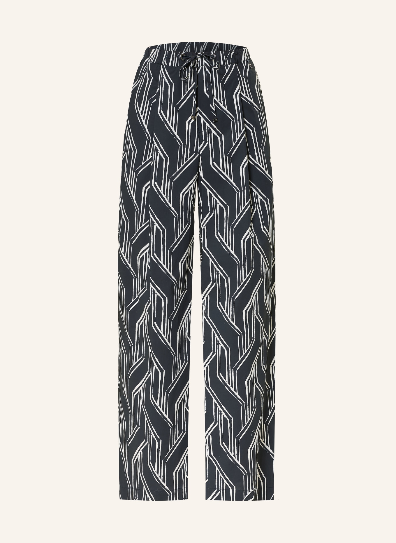 BOGNER Kalhoty Marlene GINA: ČERNÁ / BÍLÁ