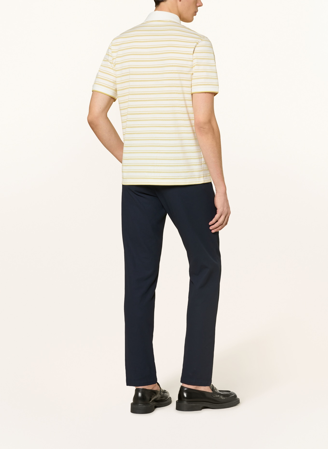 BOGNER Piqué poloshirt TIMO Regular Fit: LICHTGEEL / WIT