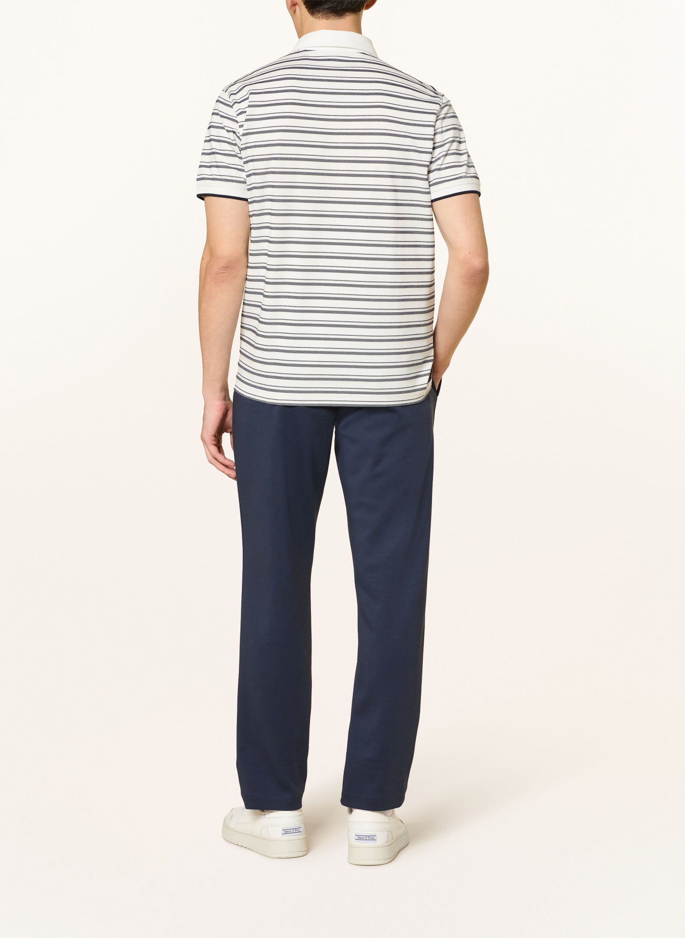 BOGNER Piqué-Poloshirt TIMO Regular Fit: ECRU / DUNKELGRAU / SCHWARZ