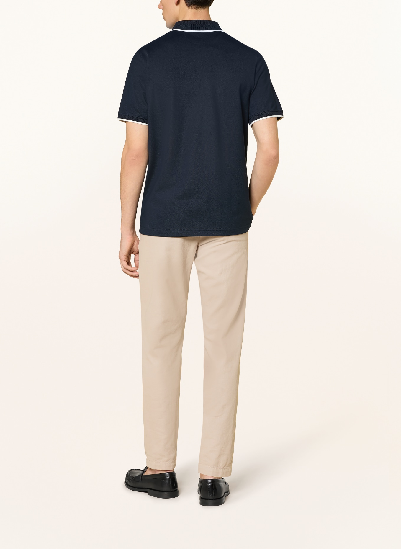 BOGNER Piqué-Poloshirt TIMO Regular Fit: SCHWARZ / WEISS