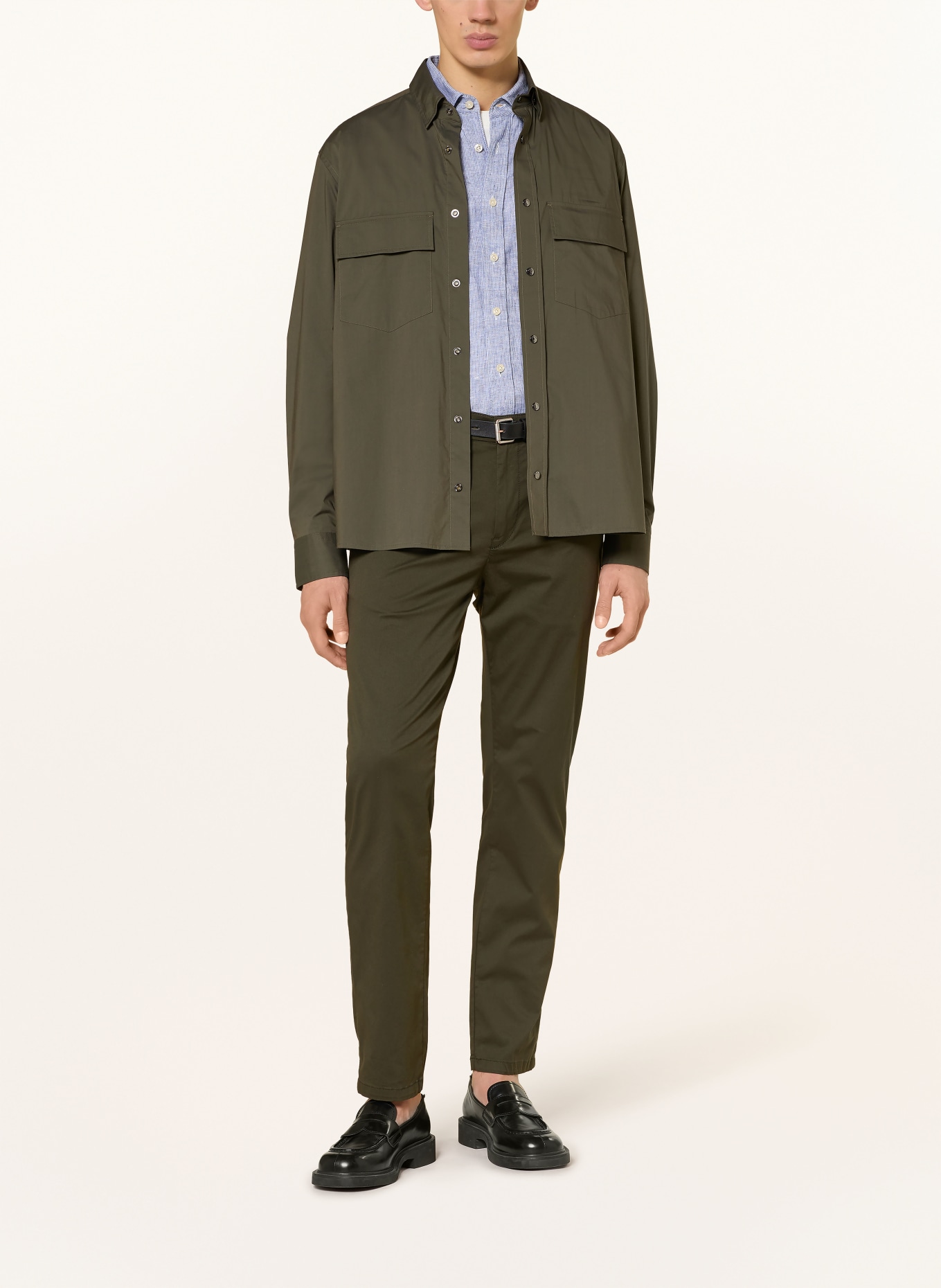 BOGNER HEIKO Comfort Fit shirt: DARK GREEN