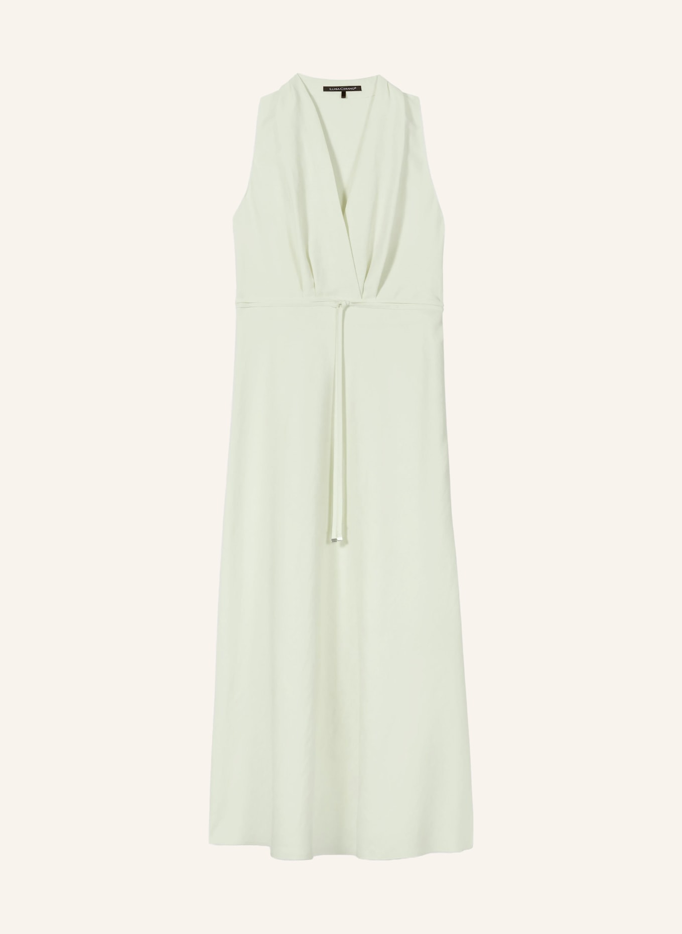 LUISA CERANO Šaty s pruhem: SVĚTLE ZELENÁ